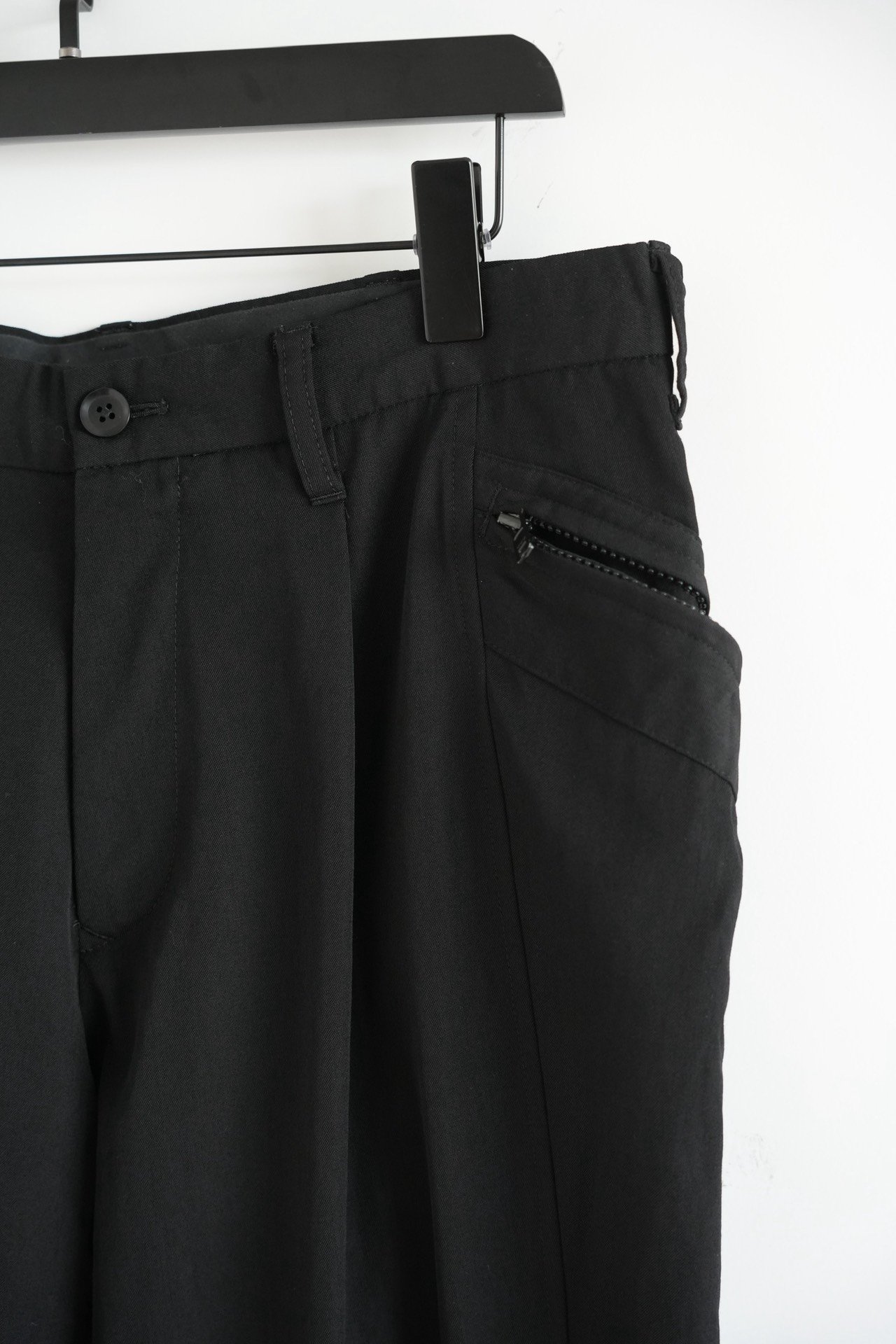 Yohji Yamamoto 2013AW Side Zip Wool Trousers — detail