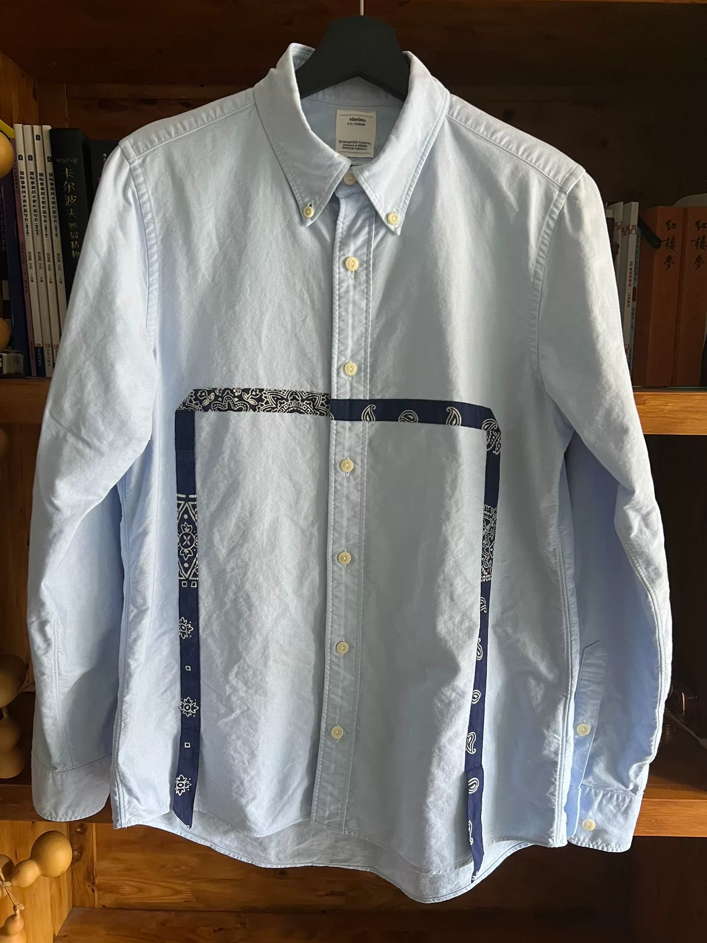 visvim 2018 Indigo Paisley Long Sleeve Shirt