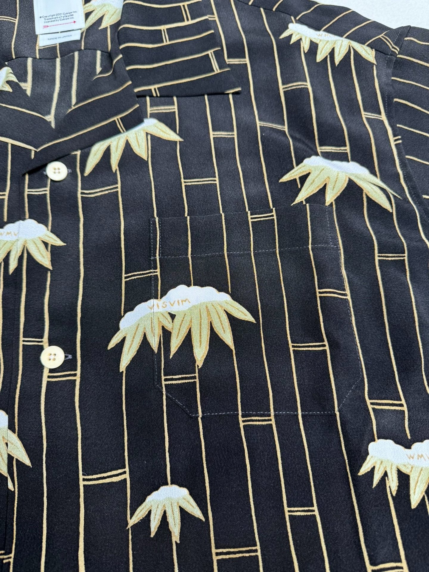 VISVIM 25ss Copa S/S Bamboo Silk Shirt — detail