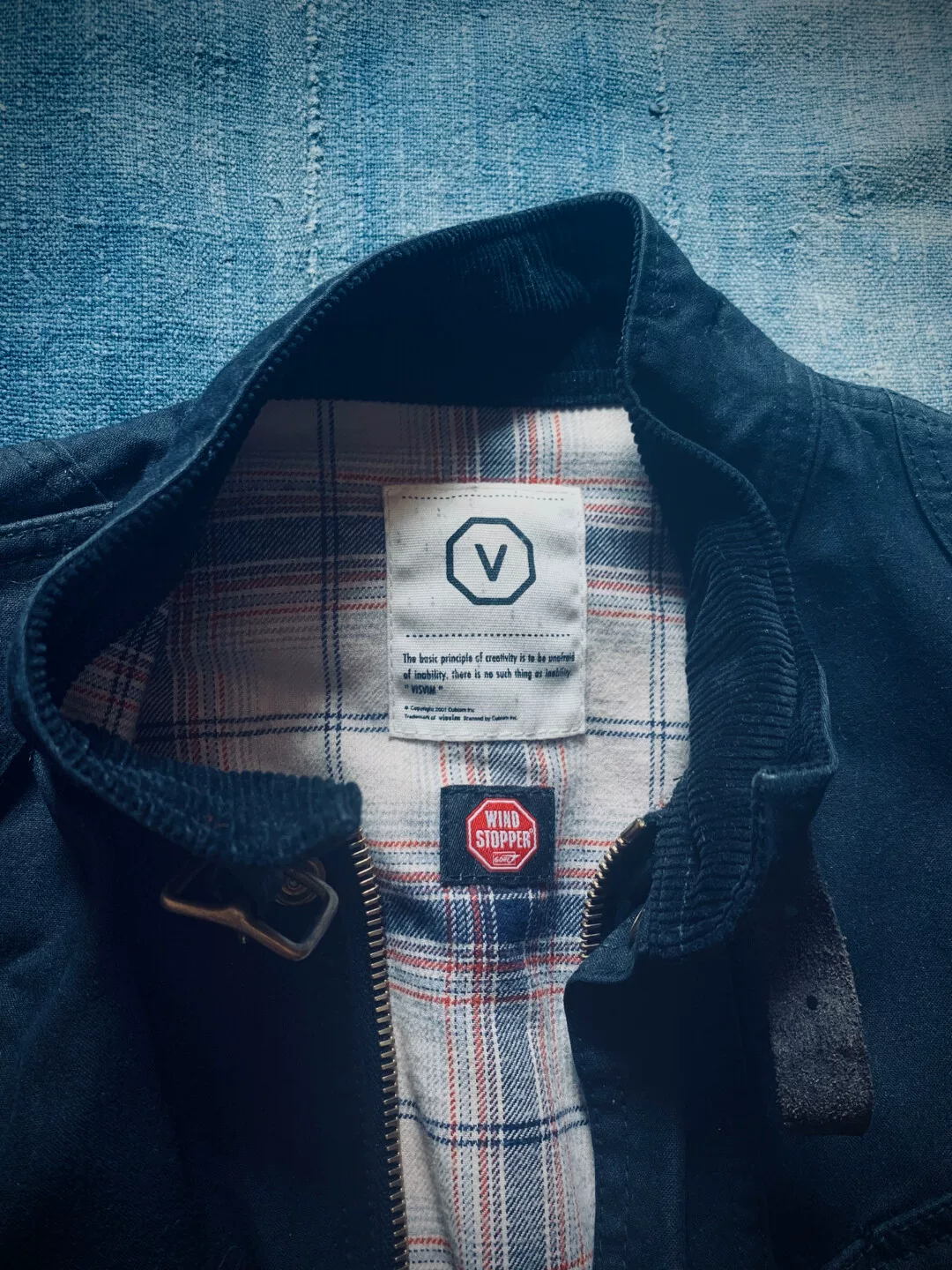 Visvim 2008 Alta Winstopper Jacket — detail