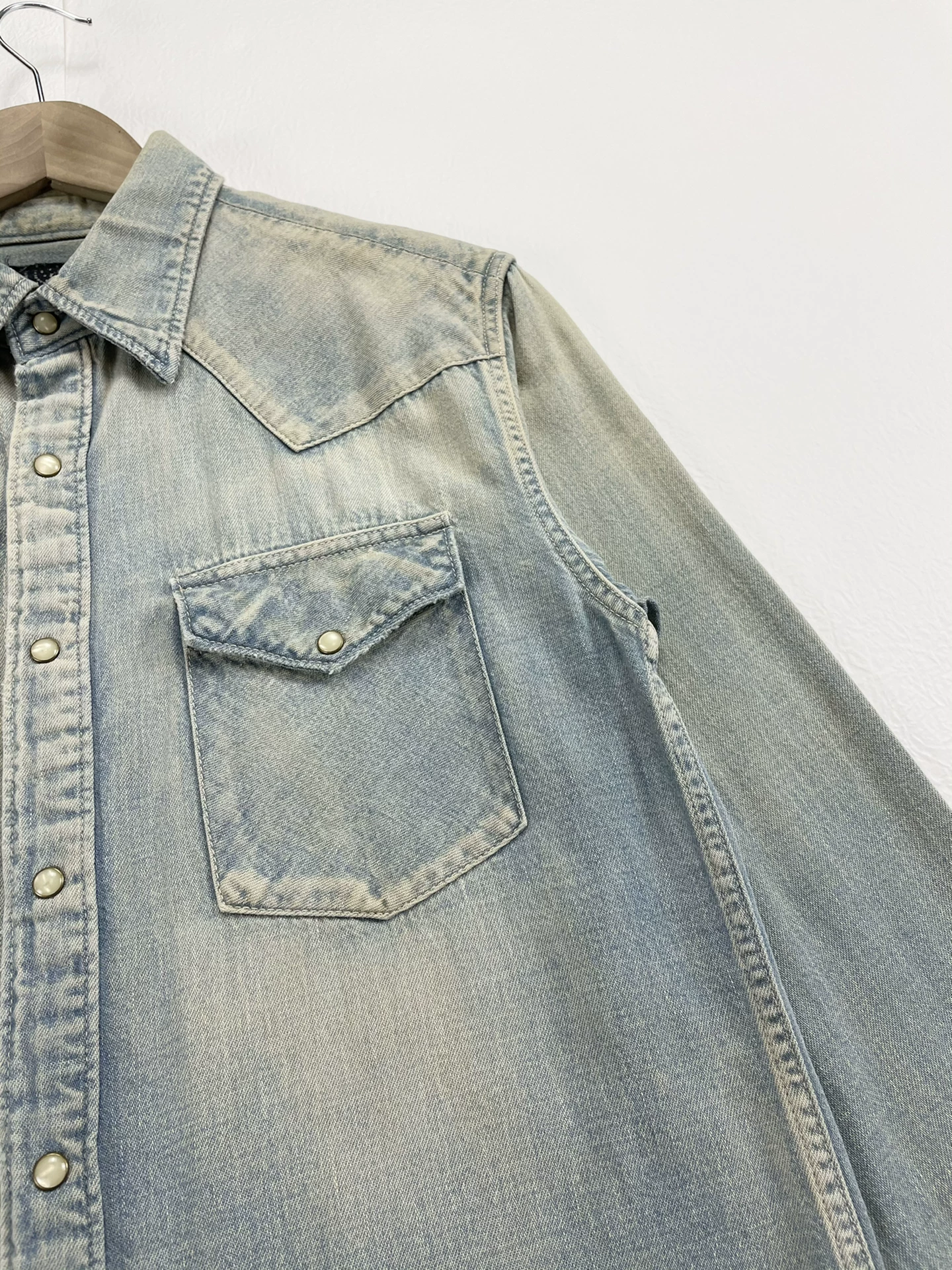 VISVIM ICT Social Sculpture Denim Shirt — back