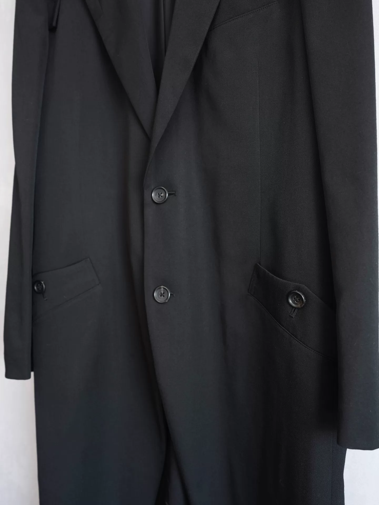 Yohji Yamamoto 24AW Epaulet Tuxedo Coat — back