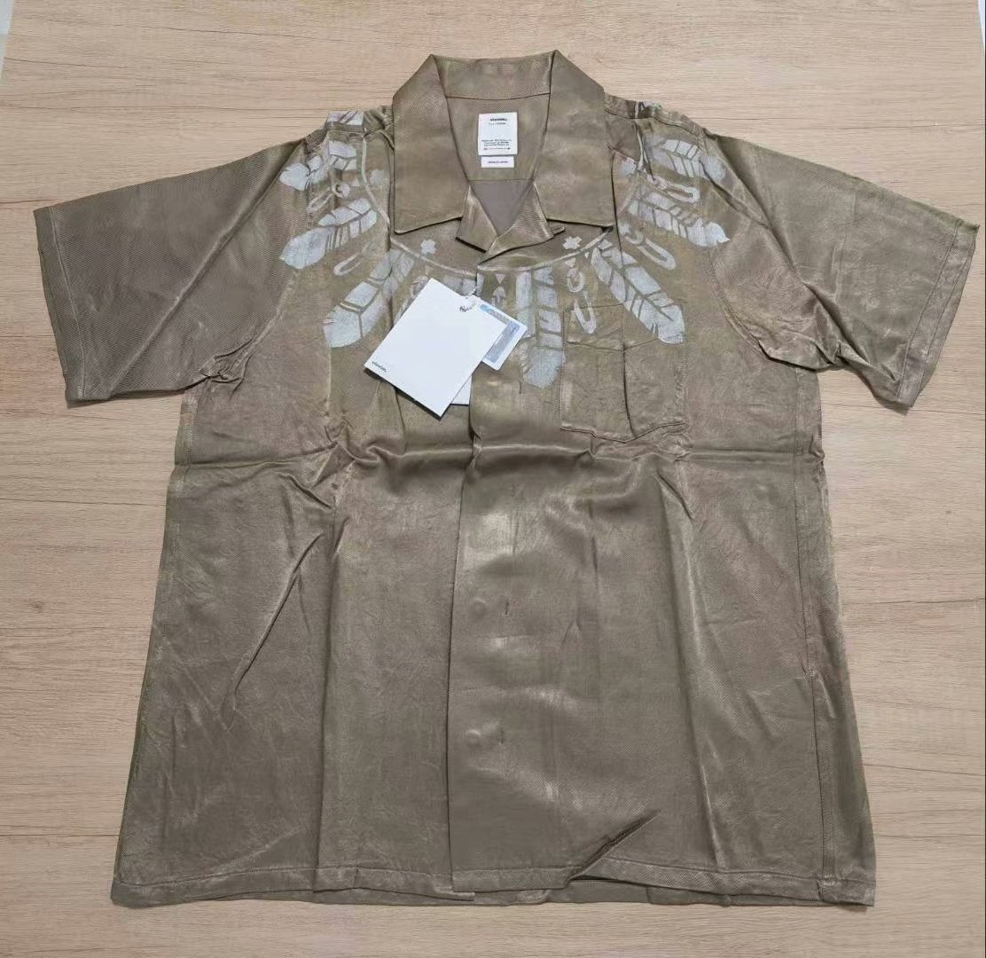 visvim 19SS SPOT FREE EDGE SHIRT S/S FEATHERS