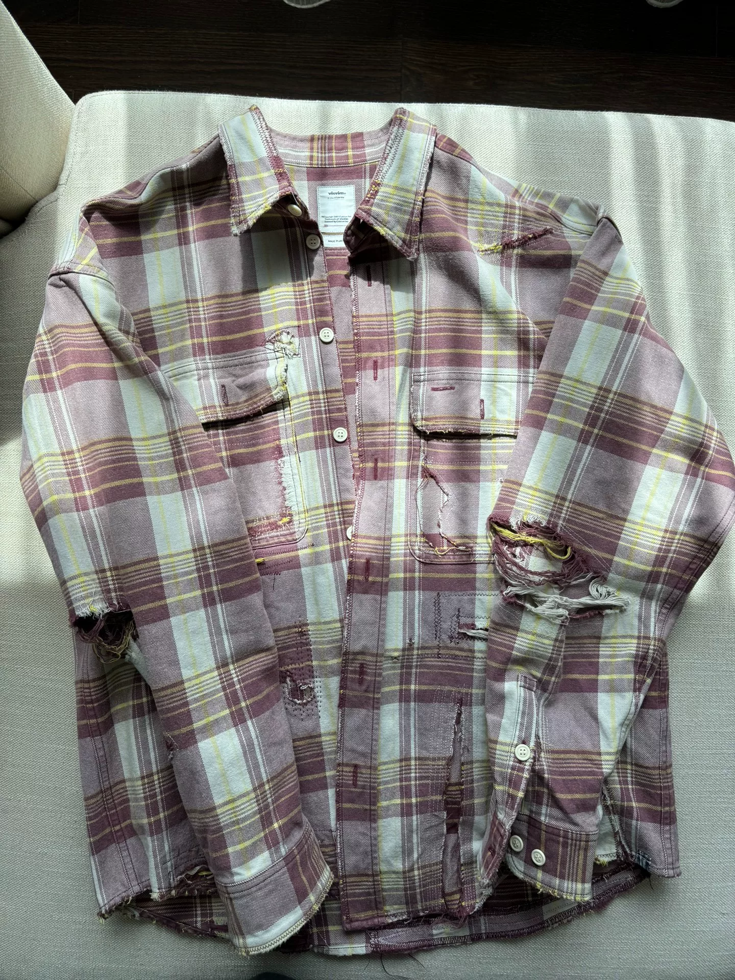 VISVIM 21AW LUMBER CHECK L/S CRASH