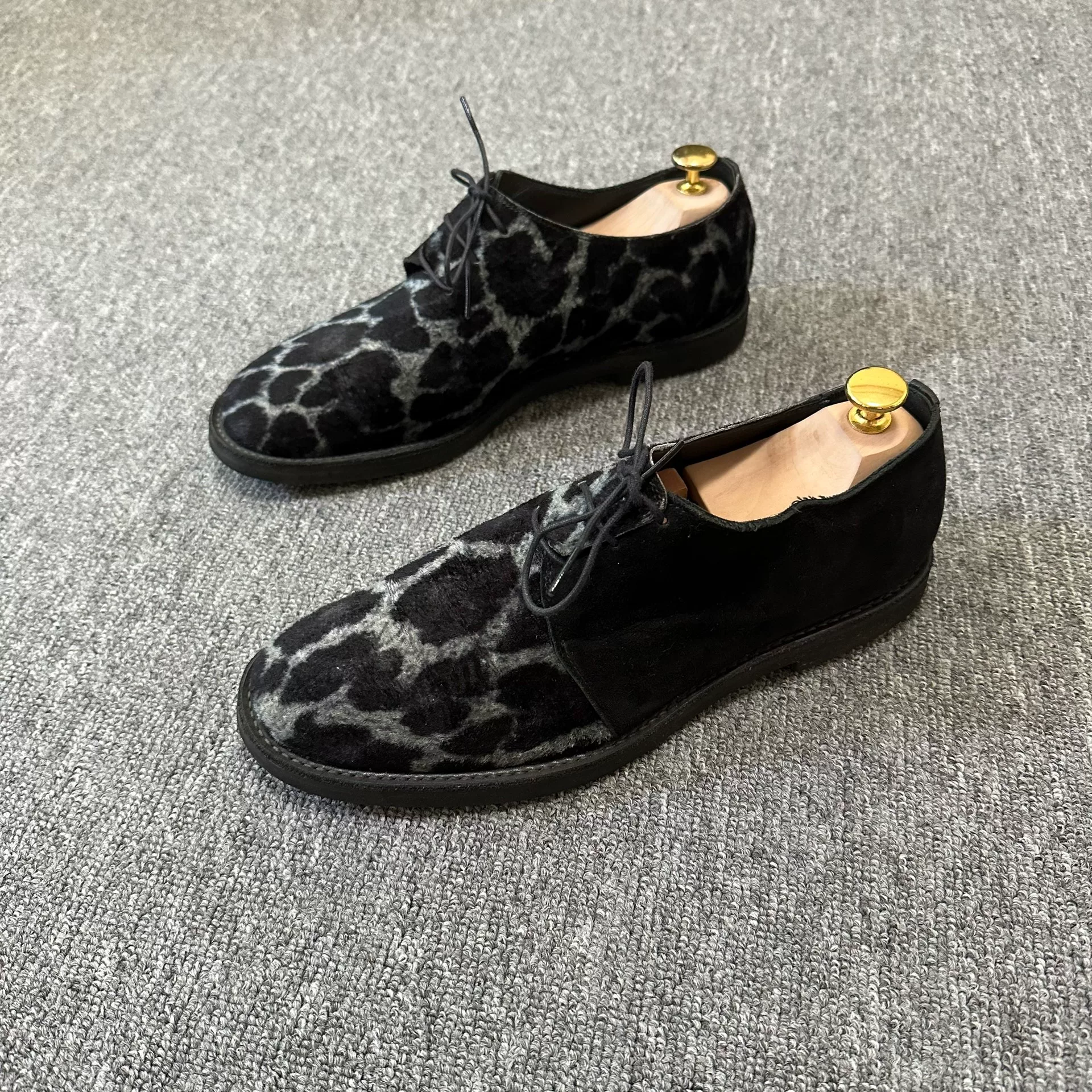 Yohji Yamamoto 19ss Leopard Suede Shoes
