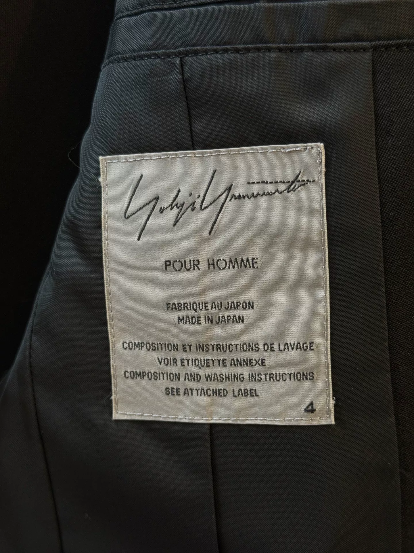 Yohji Yamamoto 08ss Dove Embroidery Blazer — back