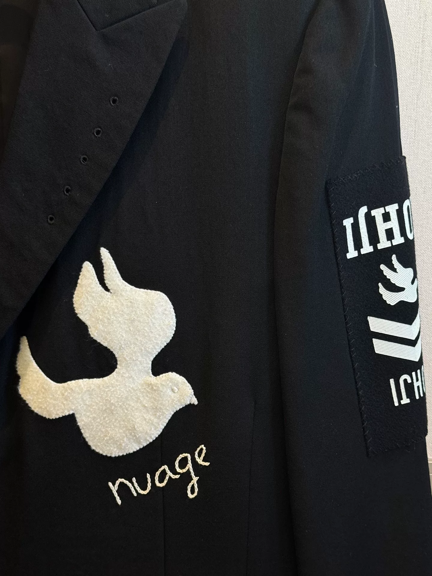Yohji Yamamoto 08ss Dove Embroidery Blazer — front