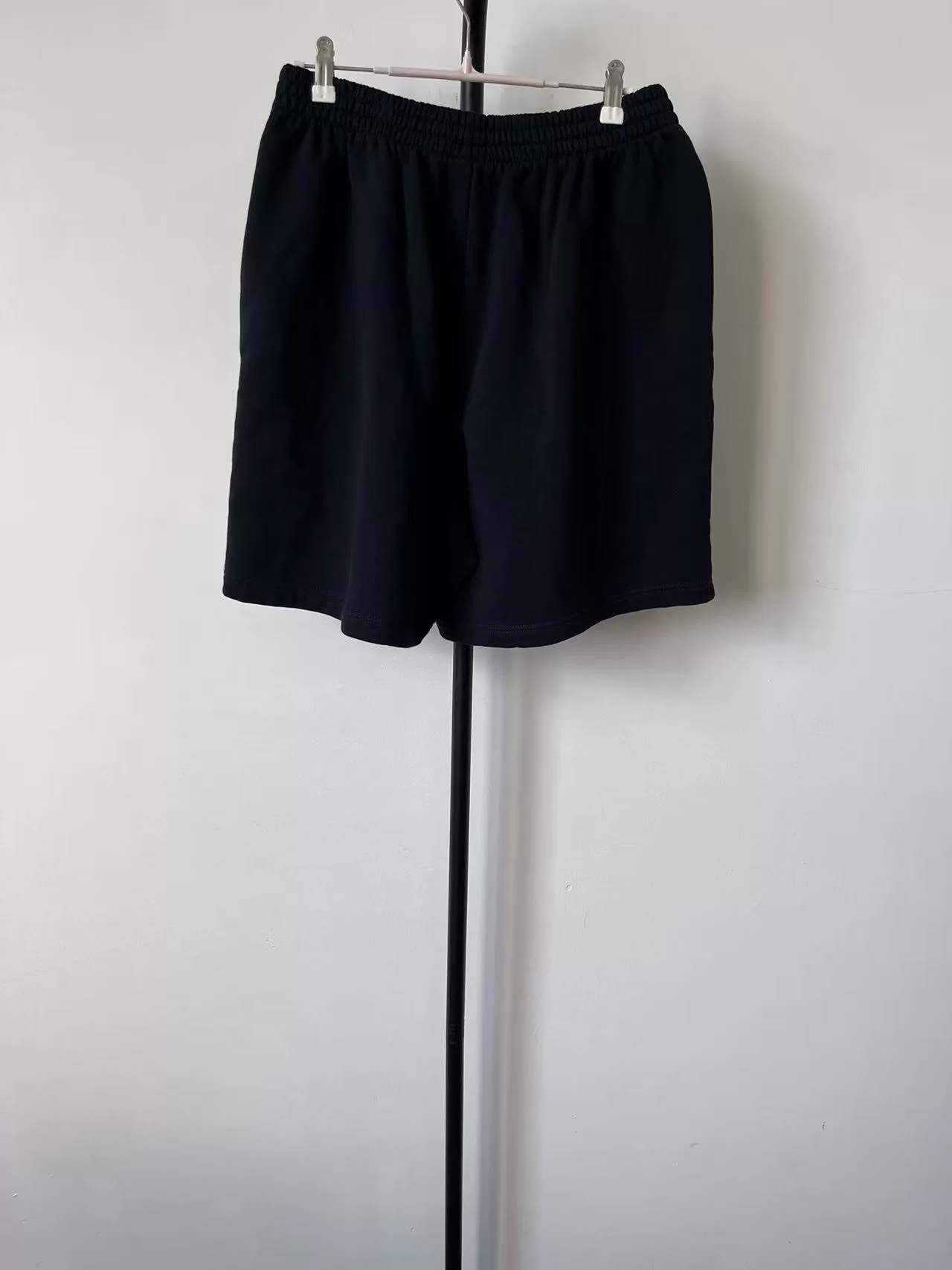 Balenciaga Logo Elastic Waist Sport Shorts — front