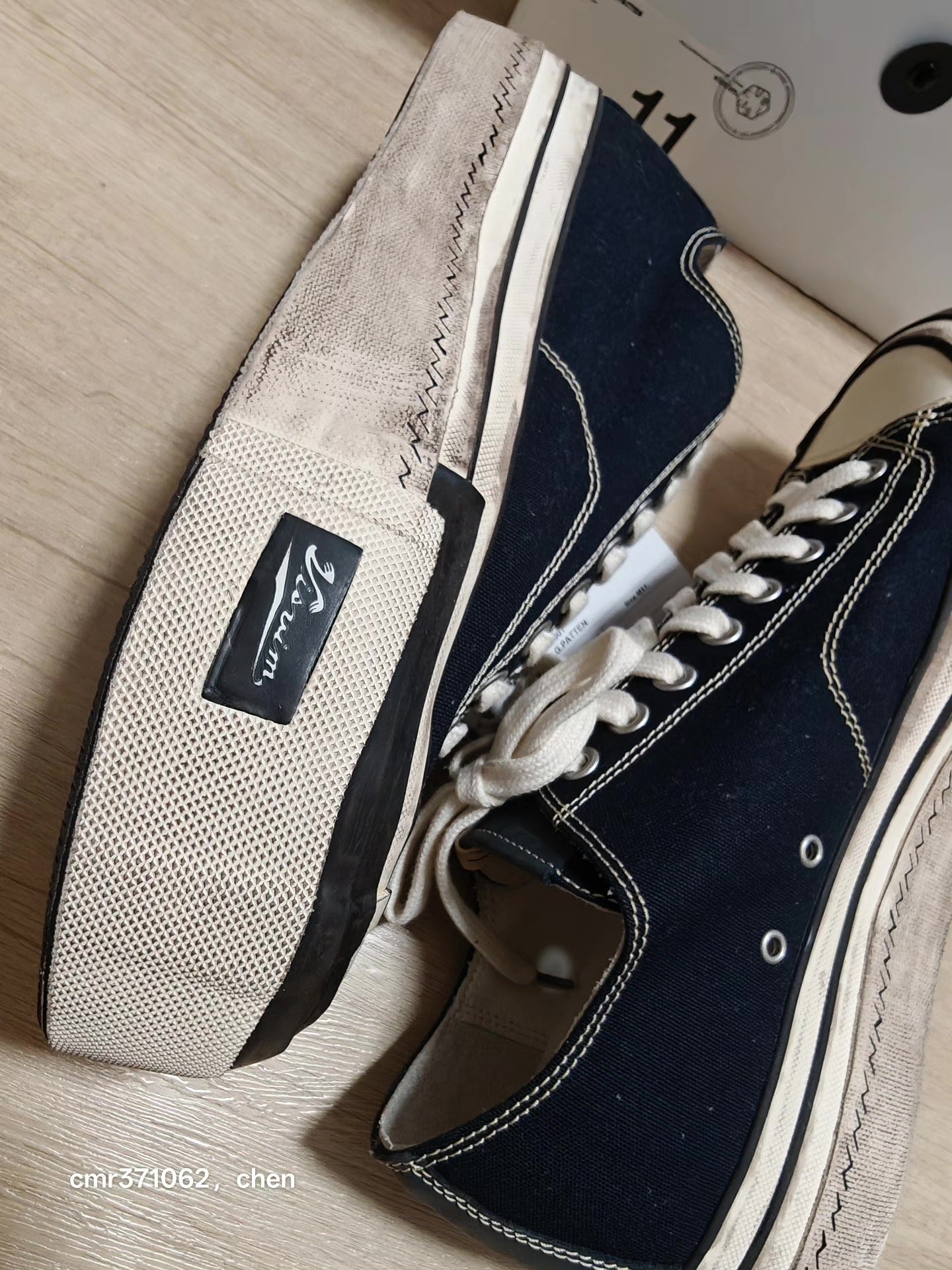 visvim 21AW Skagway Lo G.Pattern Sneakers — label