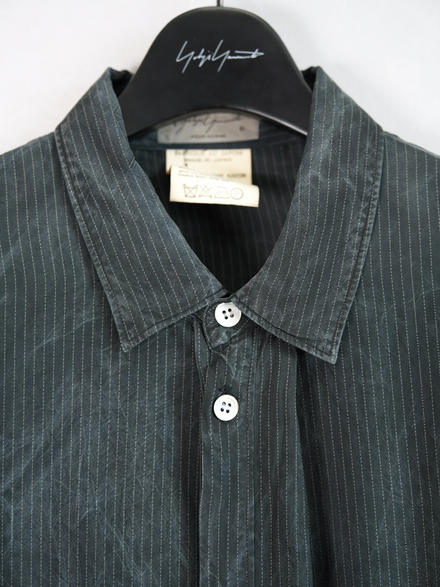 Yohji Yamamoto 80SS Washed Rayon Shirt — back