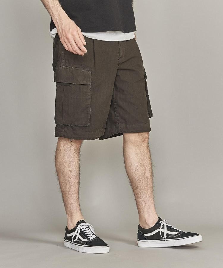 BEAUTY&YOUTH Wax-Dyed Ripstop 6-Pocket Cargo Shorts