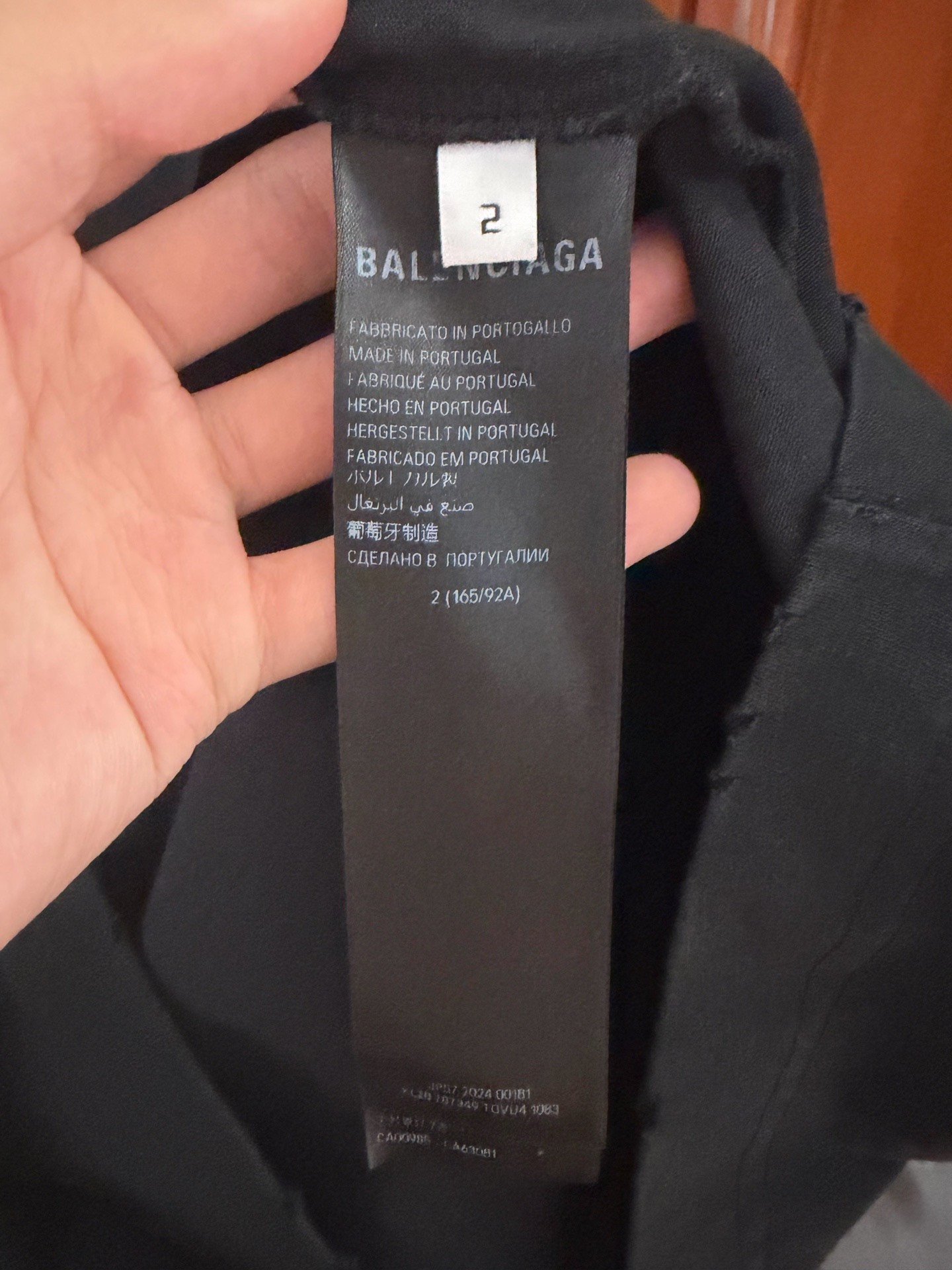 Balenciaga 3B Mud Dye Logo T-shirt — back