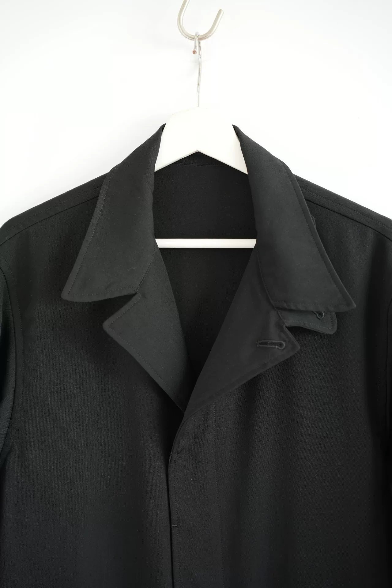 Yohji Yamamoto 19SS Wool Open Collar Jacket — detail