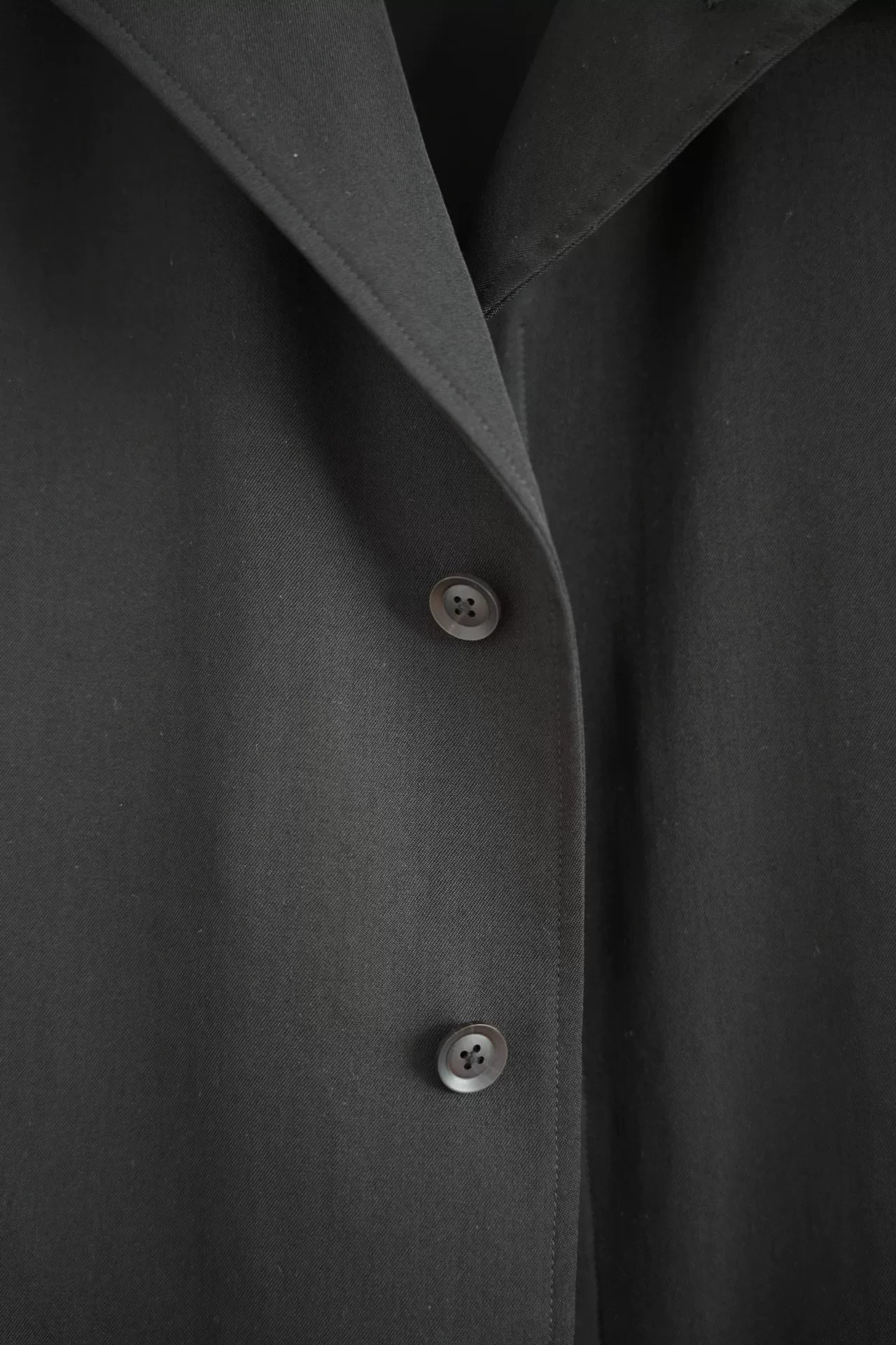 Yohji Yamamoto 19SS Wool Open Collar Jacket — label