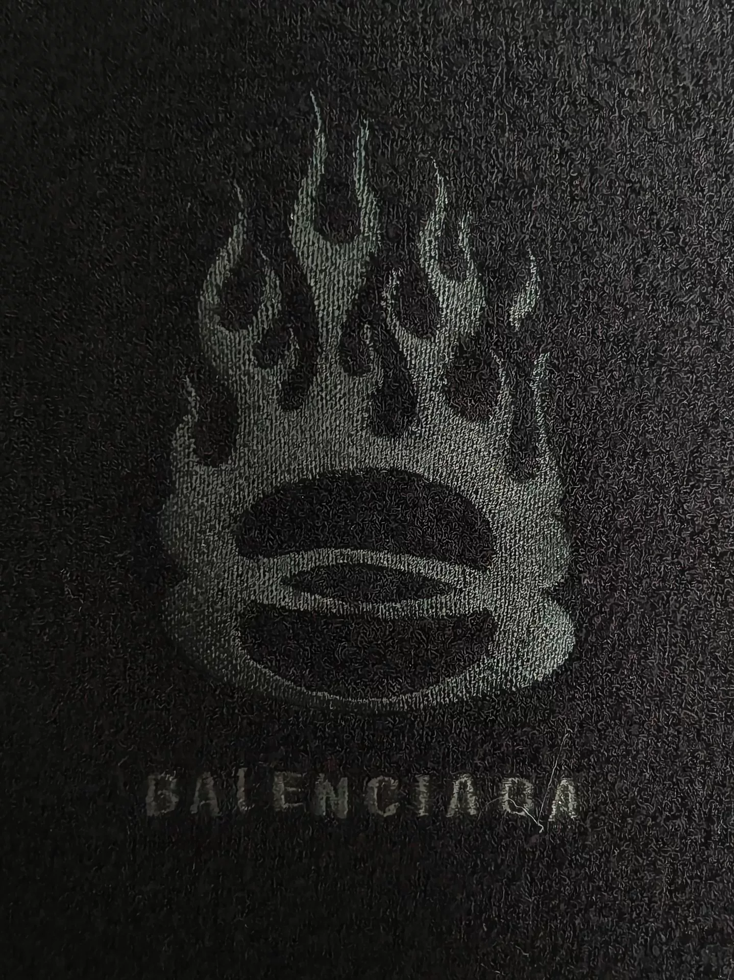 Balenciaga 24 Fall Flame Ring Zip Hoodie — back