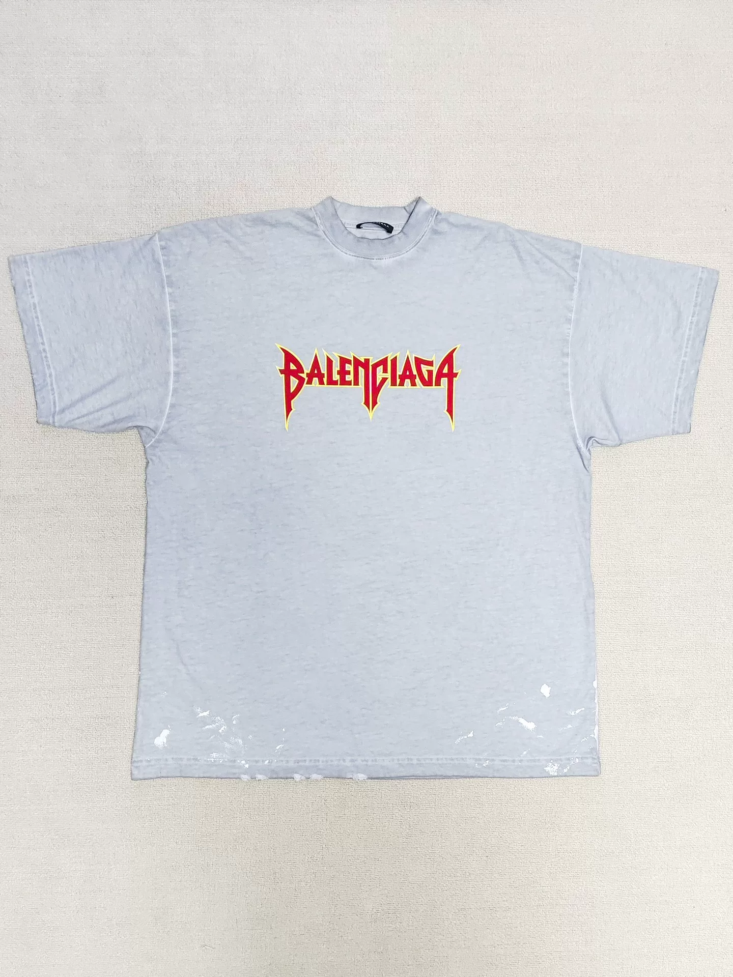Balenciaga 22SS Splatter Distressed T-shirt