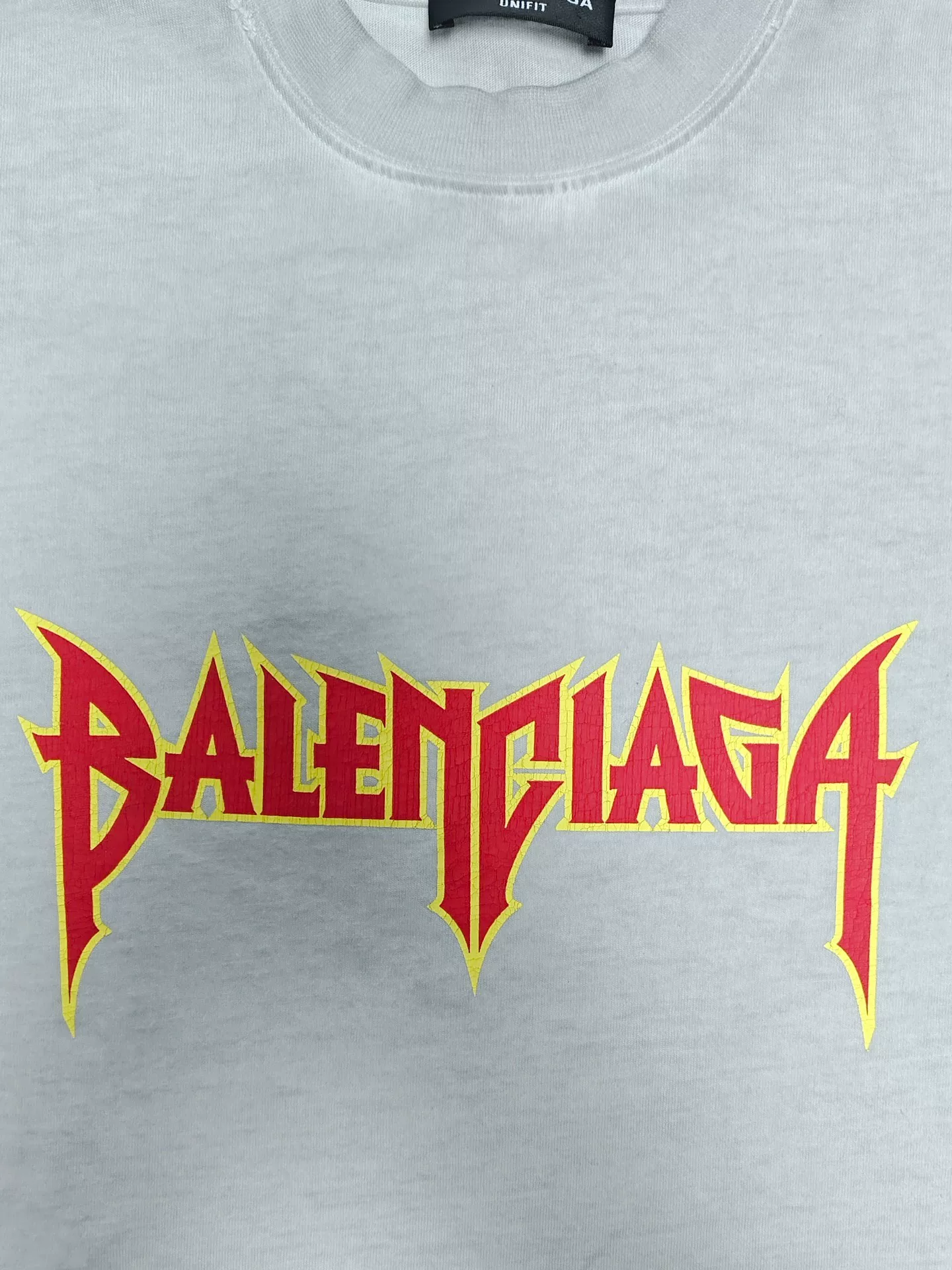 Balenciaga 22SS Splatter Distressed T-shirt — back