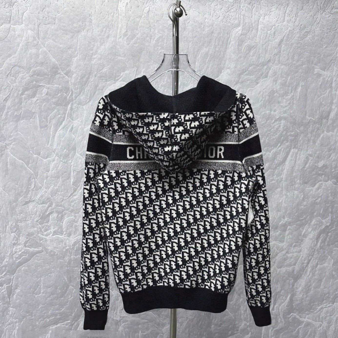 DIOR Double-Sided Printed Hooded Zip Jacket — detail