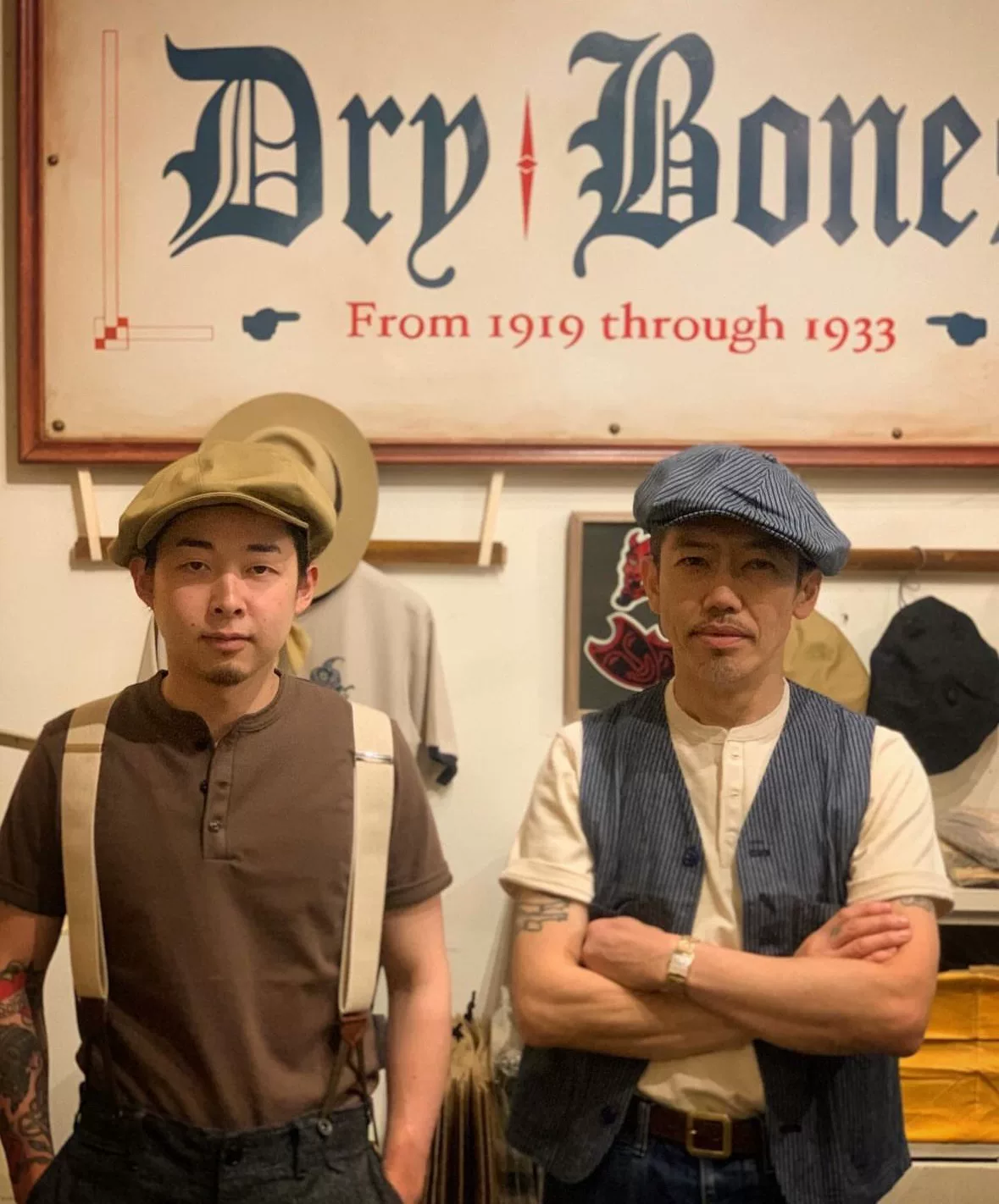Dry Bones Vintage Chinocloth Casquette — front