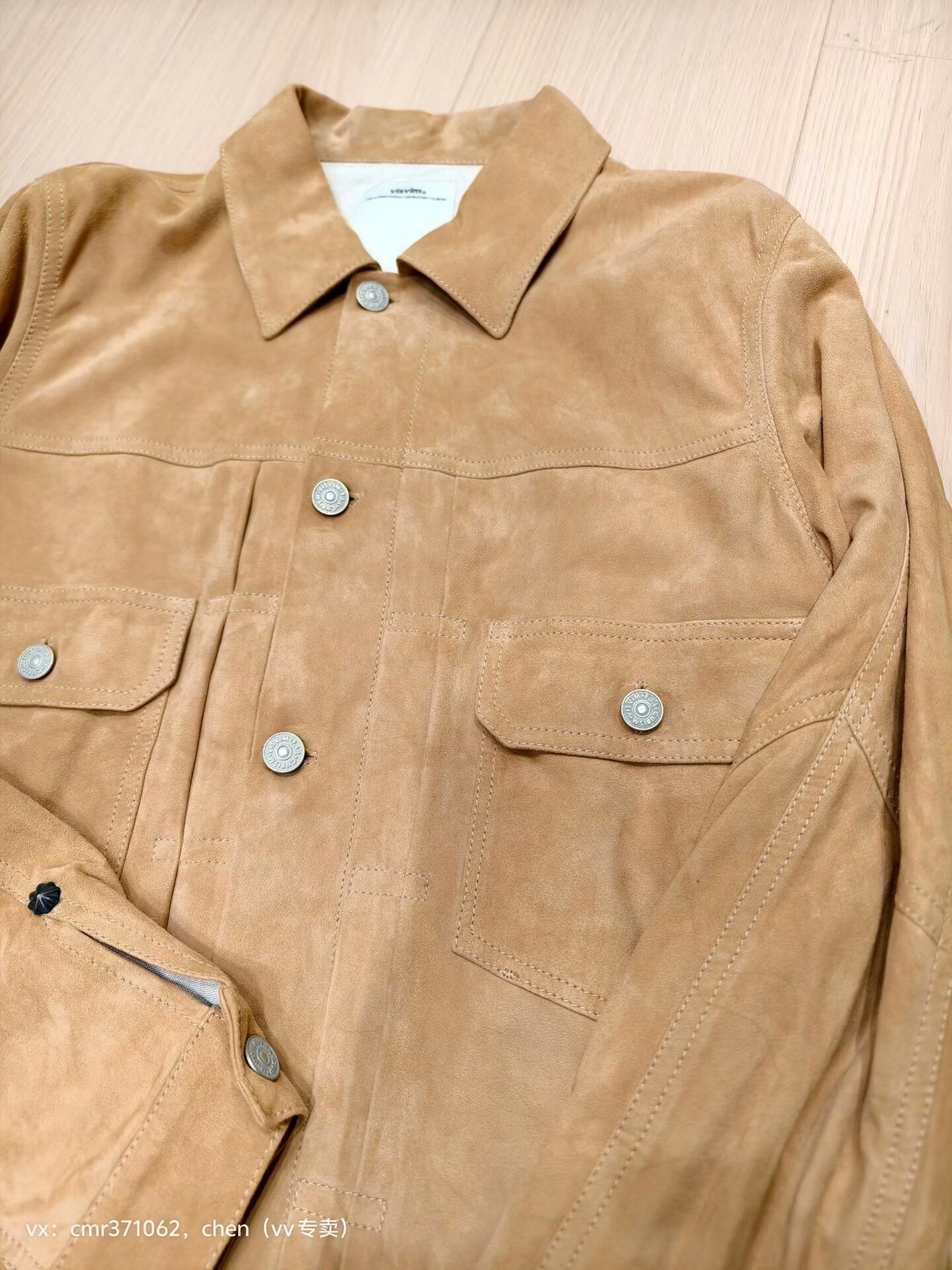 visvim 17AW 101 Goat Suede Jacket — detail