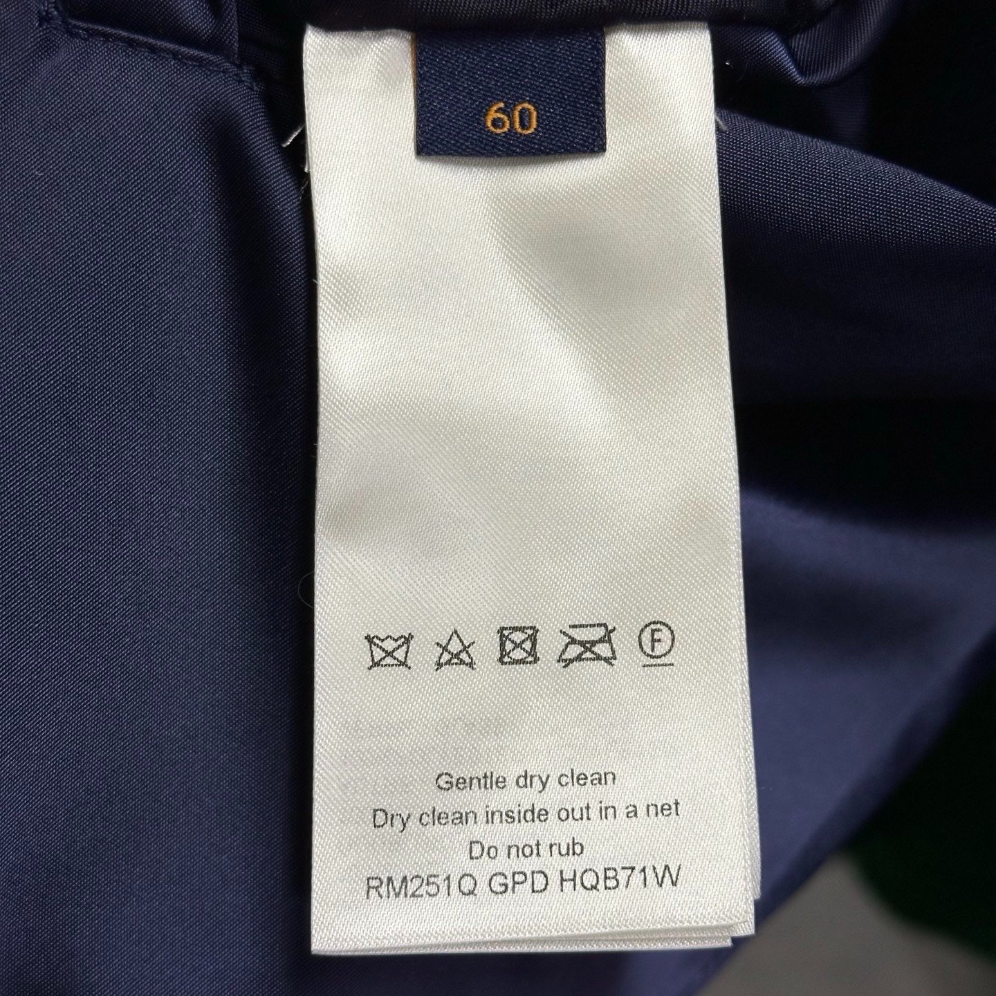 Louis Vuitton SS25 Rhinestone Letter Baseball Jacket — label