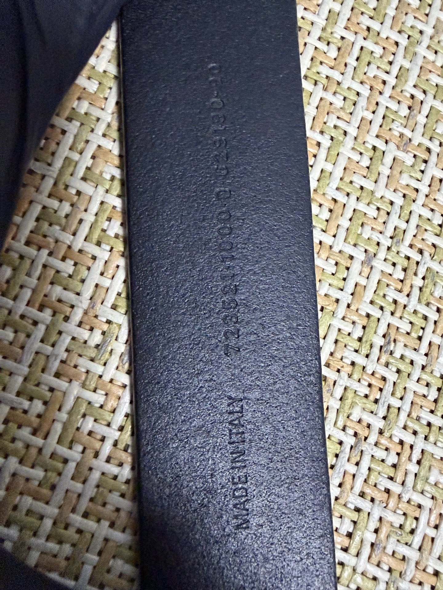Balenciaga 3B Metal Logo Belt — back