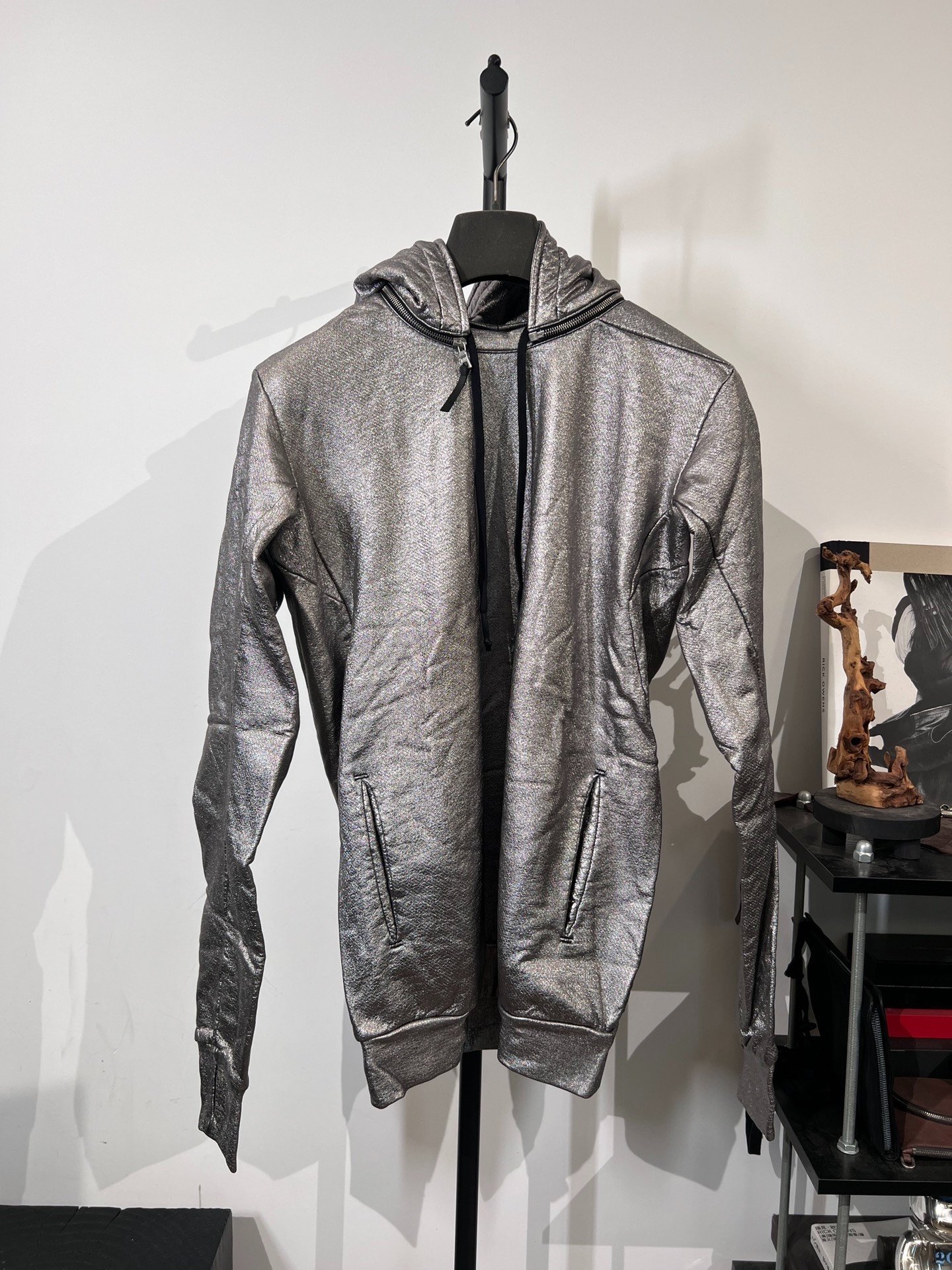 Boris Bidjan Saberi 11by bbs Silver Hoodie