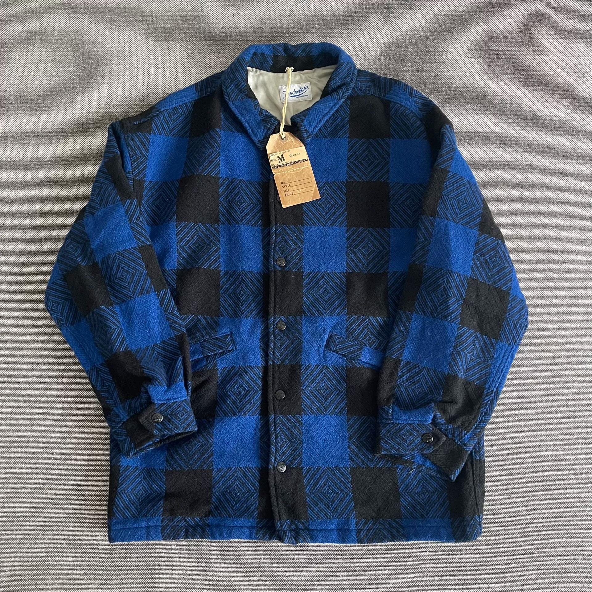 Tenderloin Blue Plaid Wool Coat