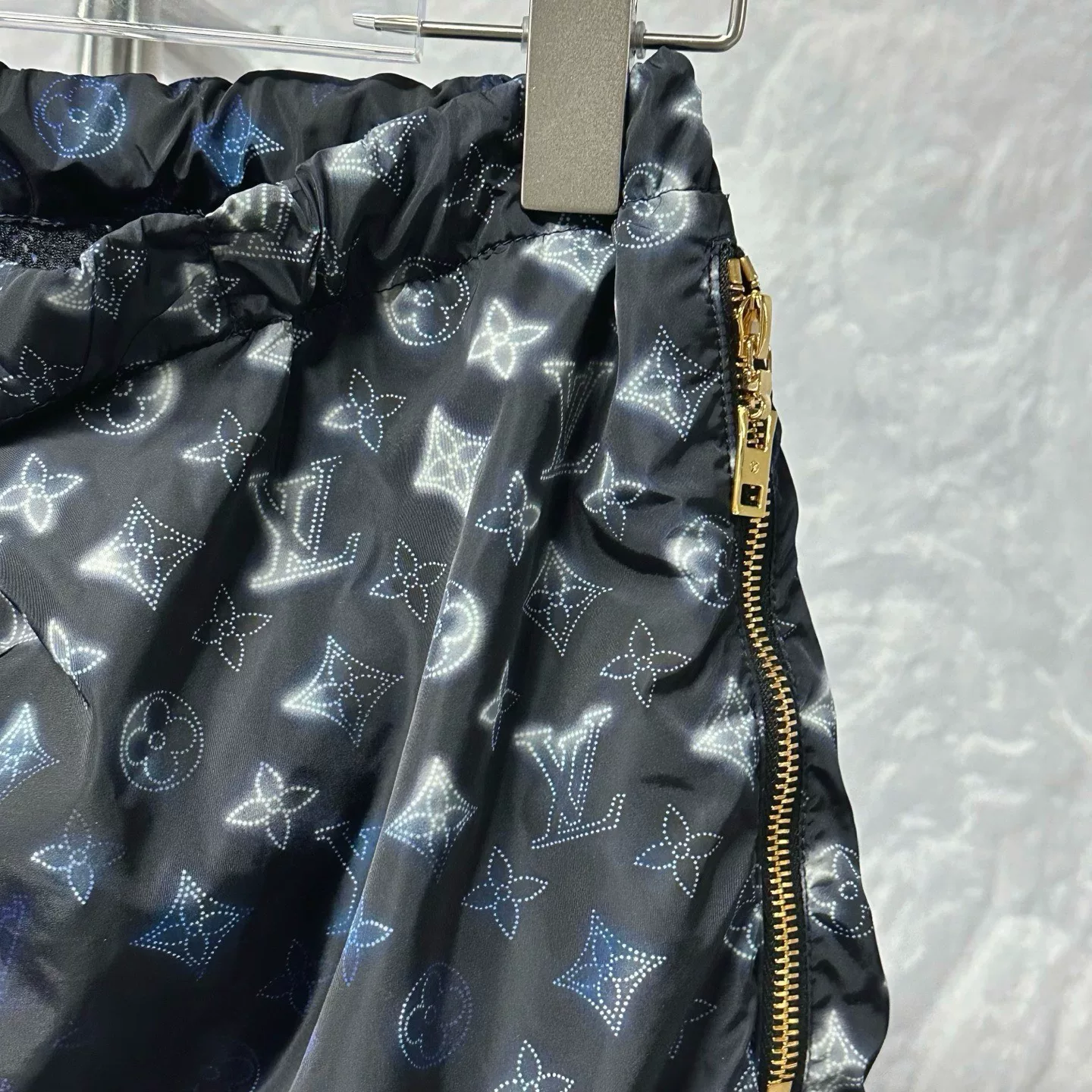 Louis Vuitton Gradient Monogram Zip Pants — detail