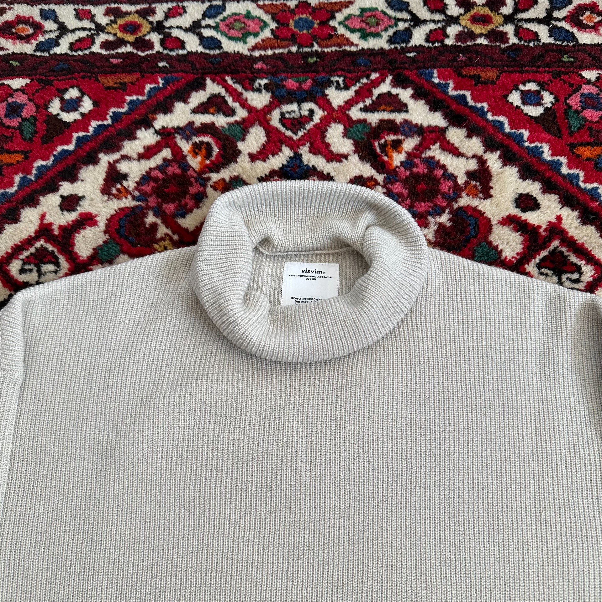 visvim 24AW Cashmere Turtleneck Knit — detail