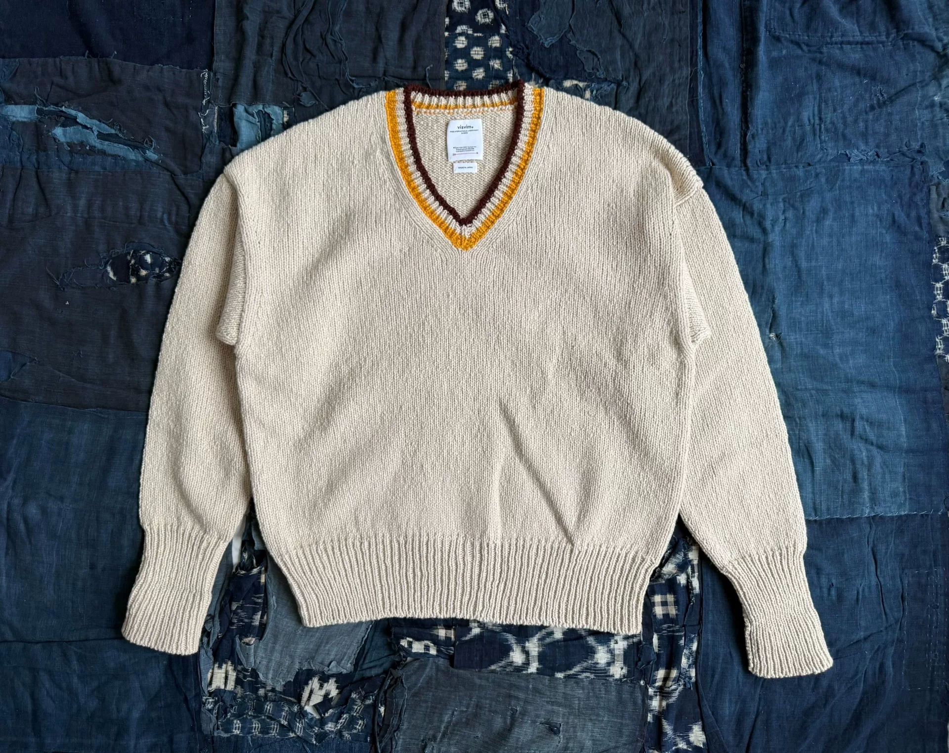 VISVIM 25AW College V-Neck Knit