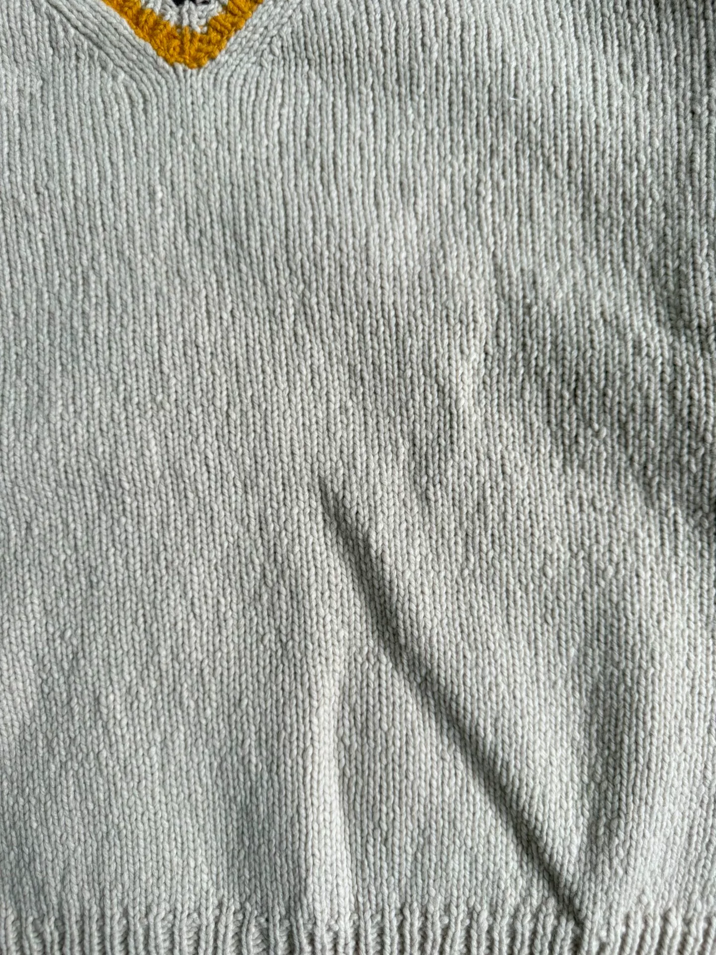 VISVIM 25AW College V-Neck Knit — back