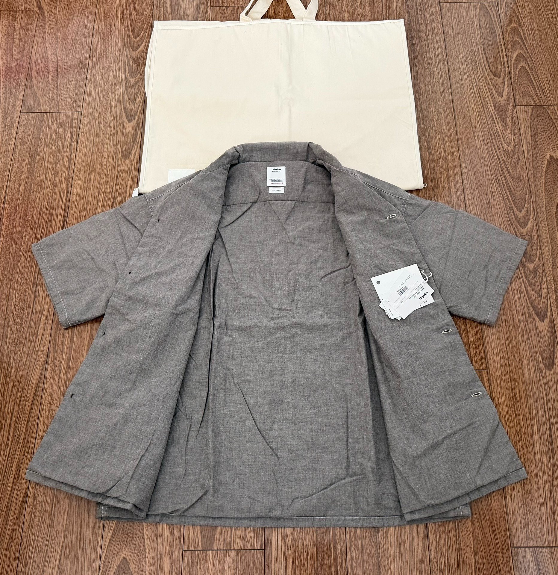 VISVIM Wallis Down S/S Shirt — detail