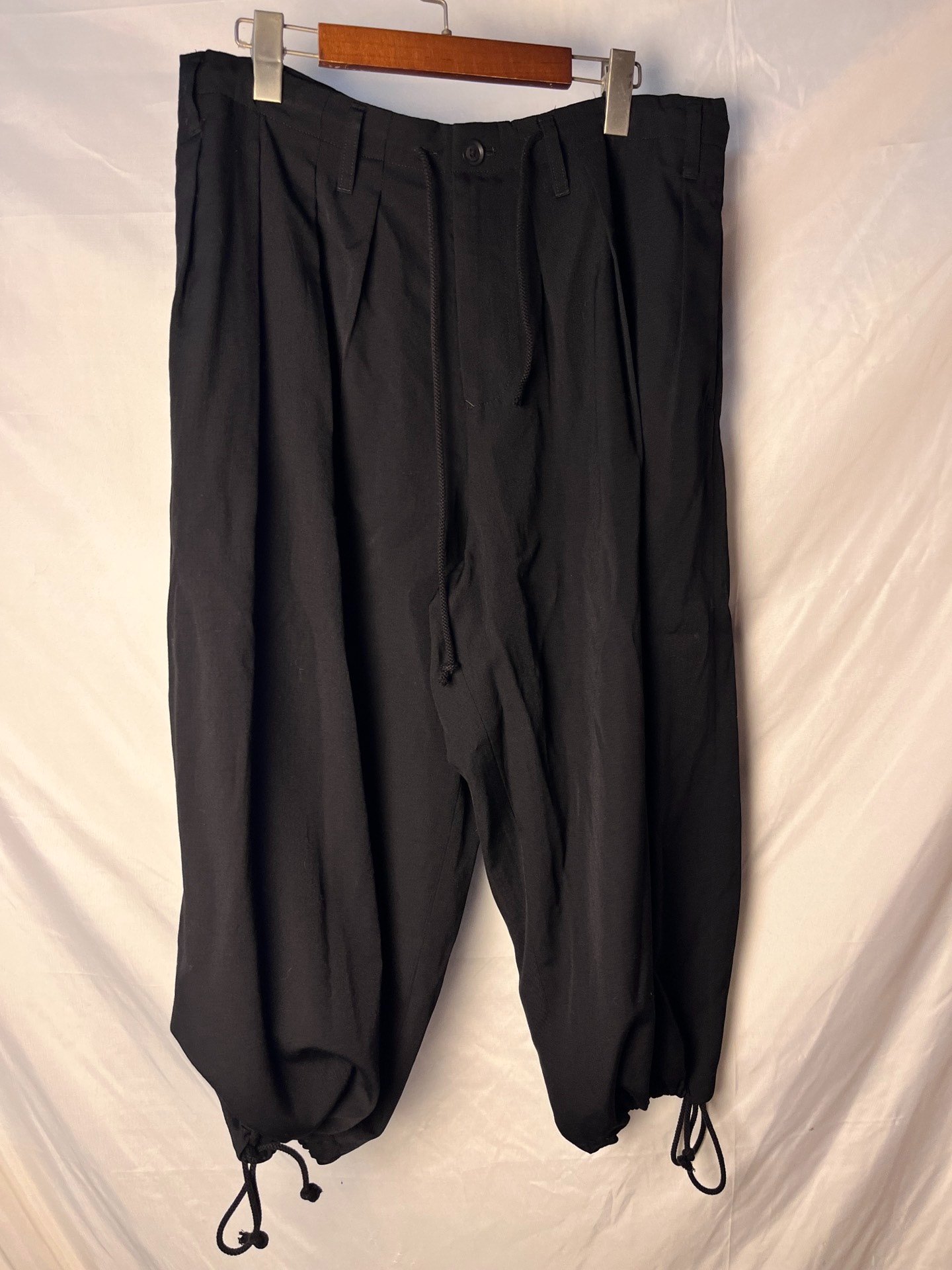 Yohji Yamamoto 12 Pleat Balloon Pants — front