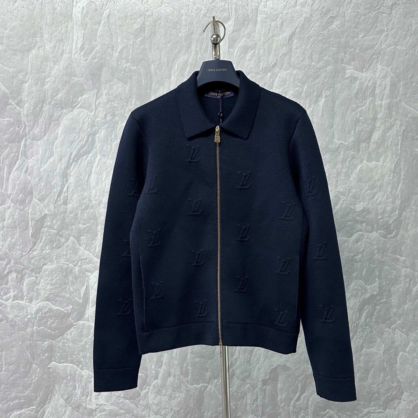 Louis Vuitton SS26 Embossed Logo Jacket — front
