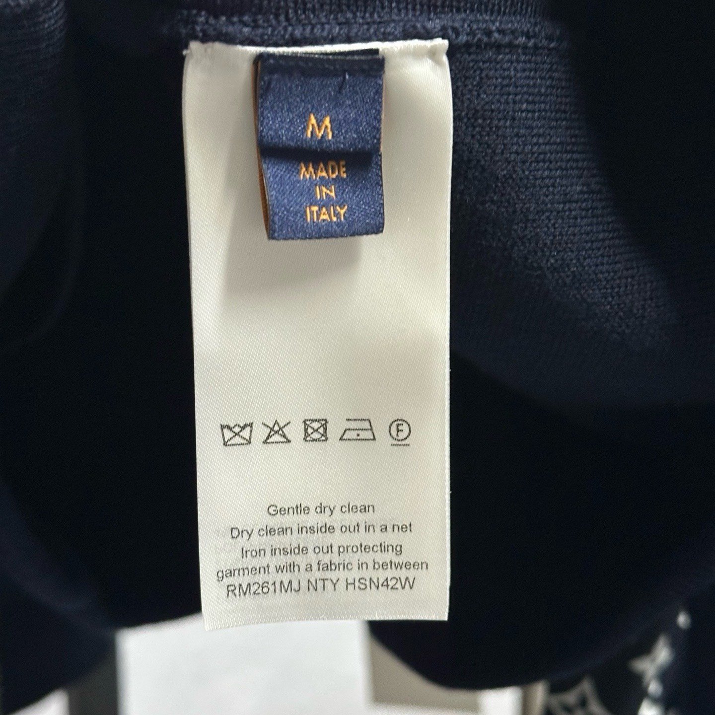 Louis Vuitton SS26 Embossed Logo Jacket — label