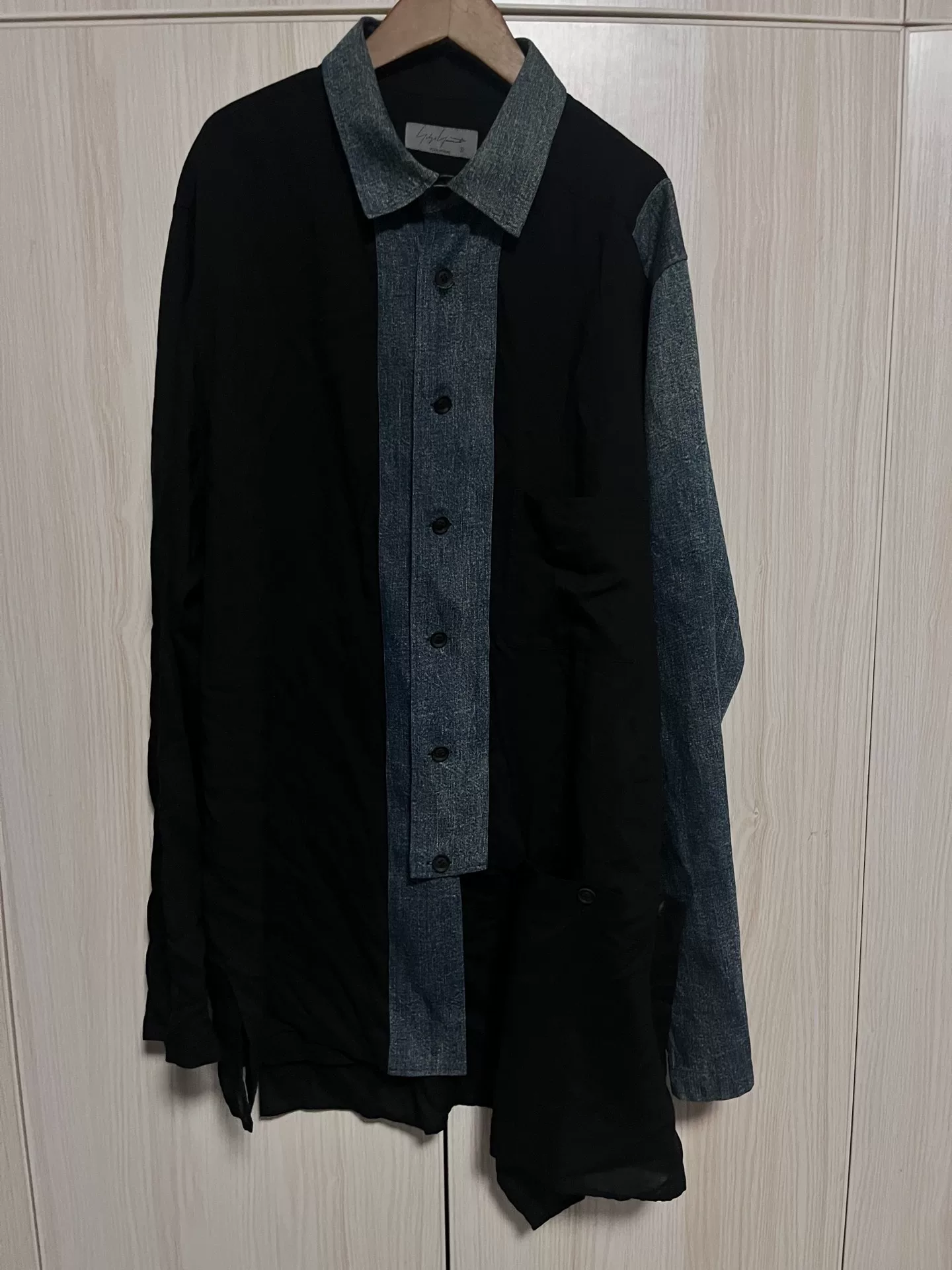 Yohji Yamamoto Denim Patchwork Shirt