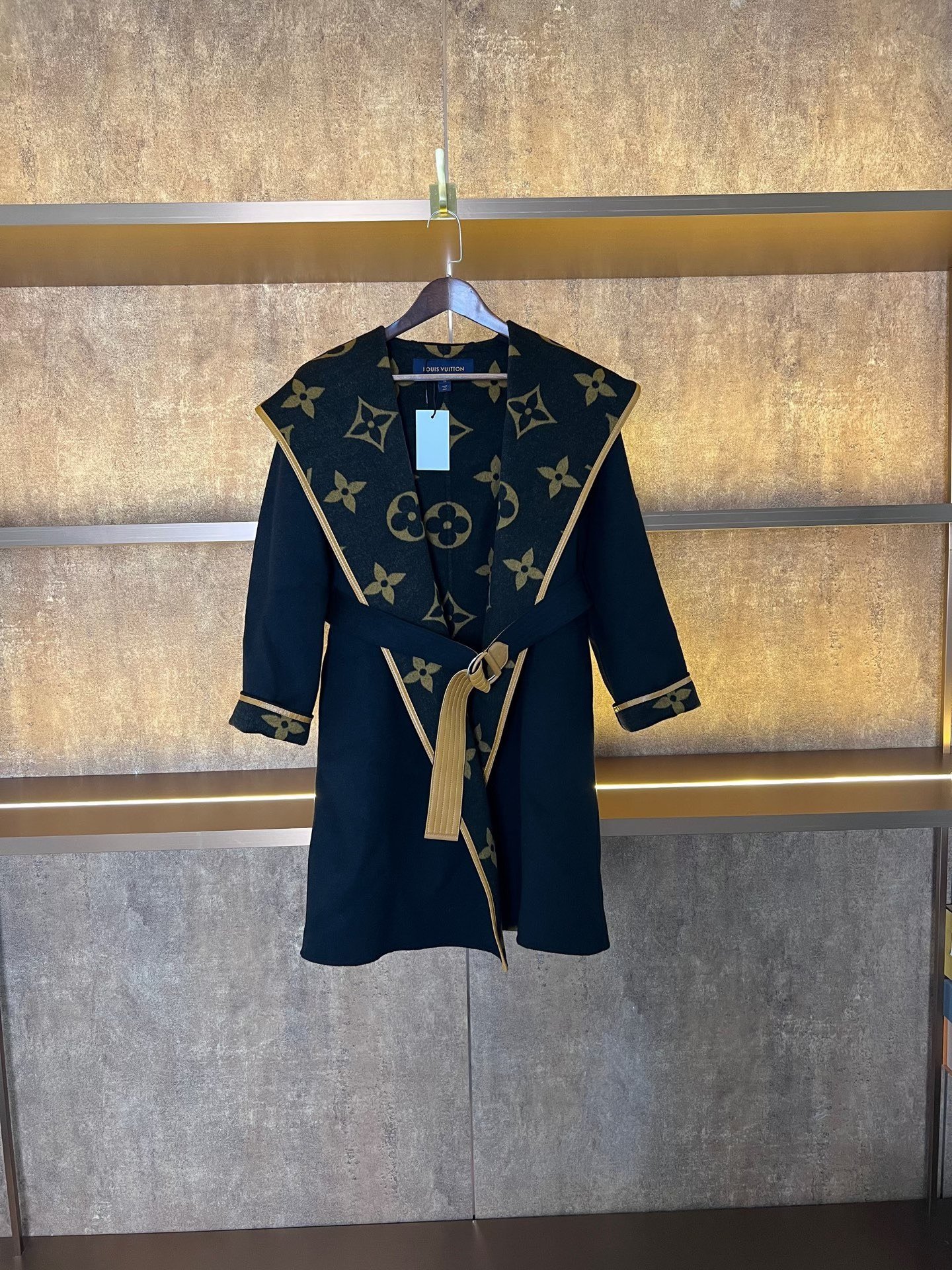 Louis Vuitton Belted Wool Coat