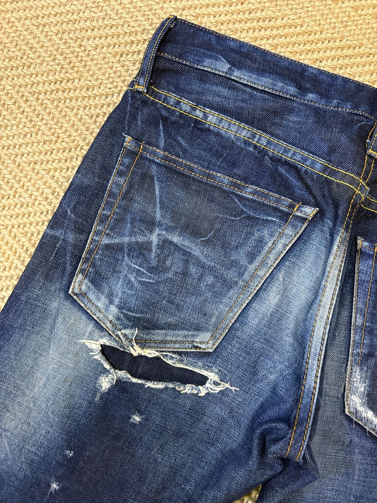 Vanquish Fragment Denim Jeans — label