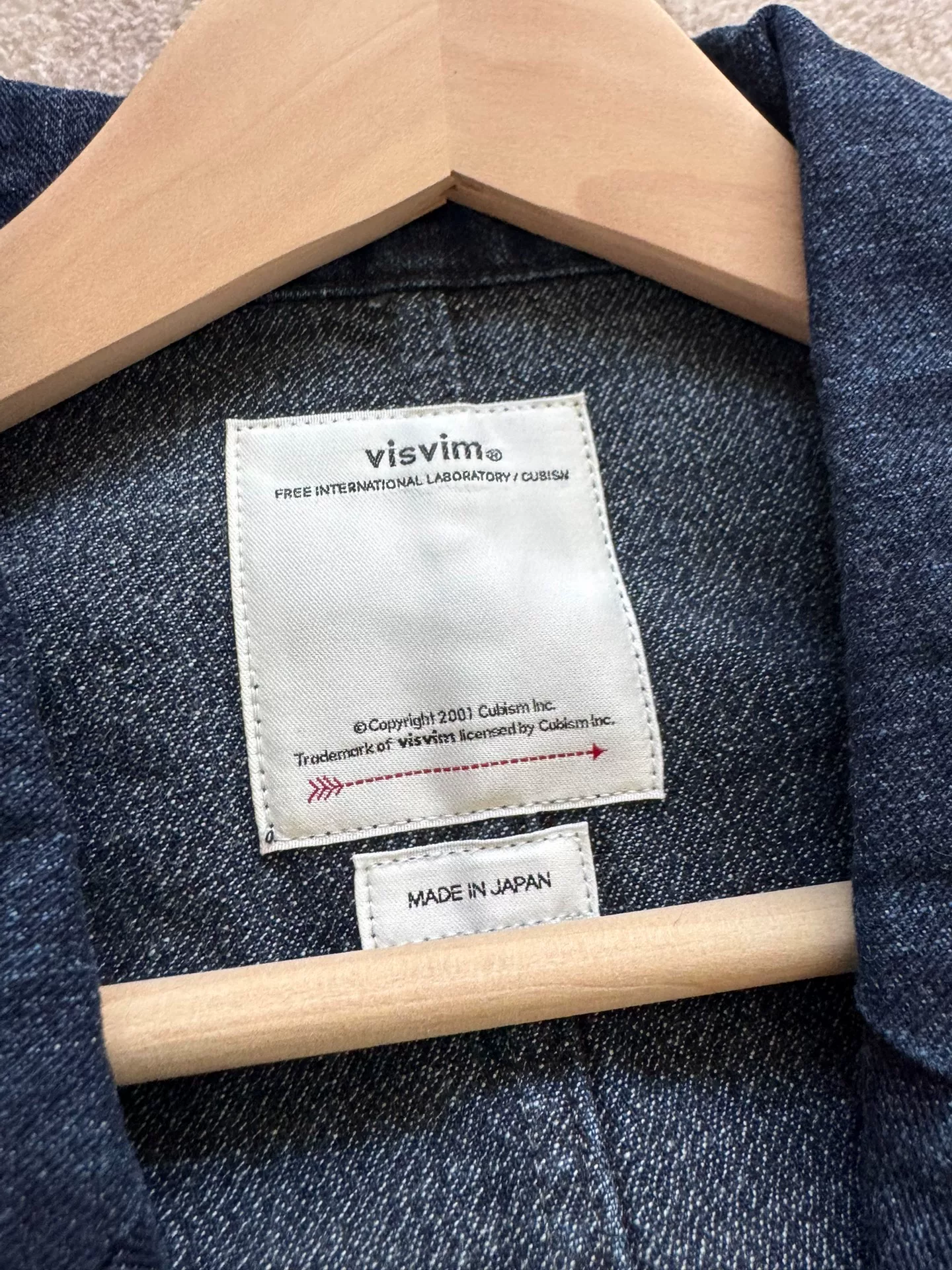 VISVIM 23AW Hammons Chore Jacket DMGD — back