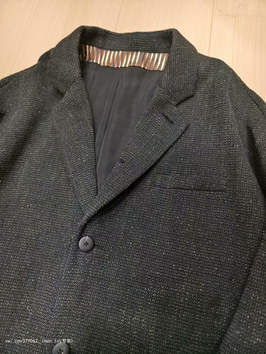 VISVIM 21AW HAMMONS COAT TWEED — back