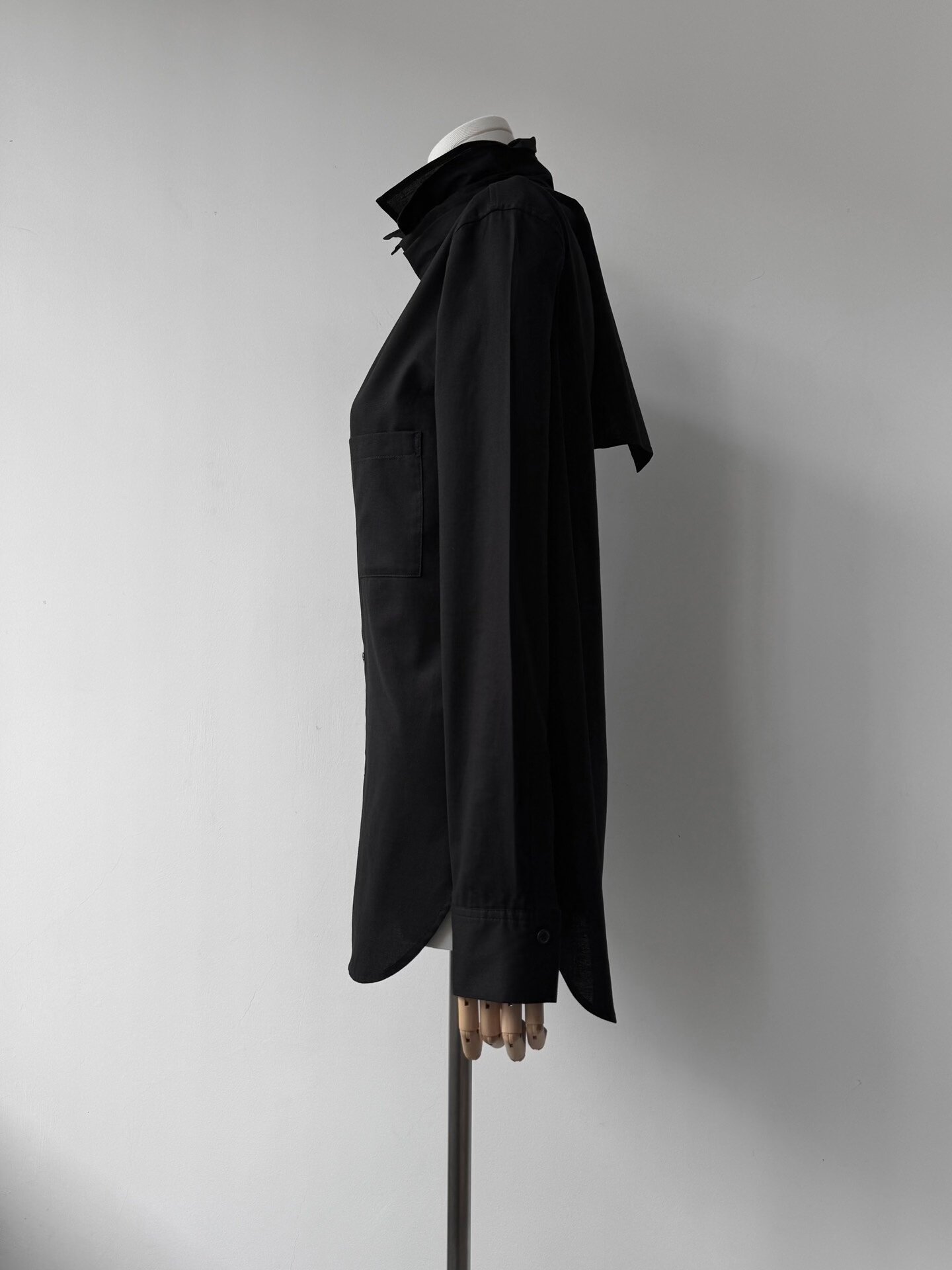 Yohji Yamamoto Y's 22AW Floating Collar Shirt — label