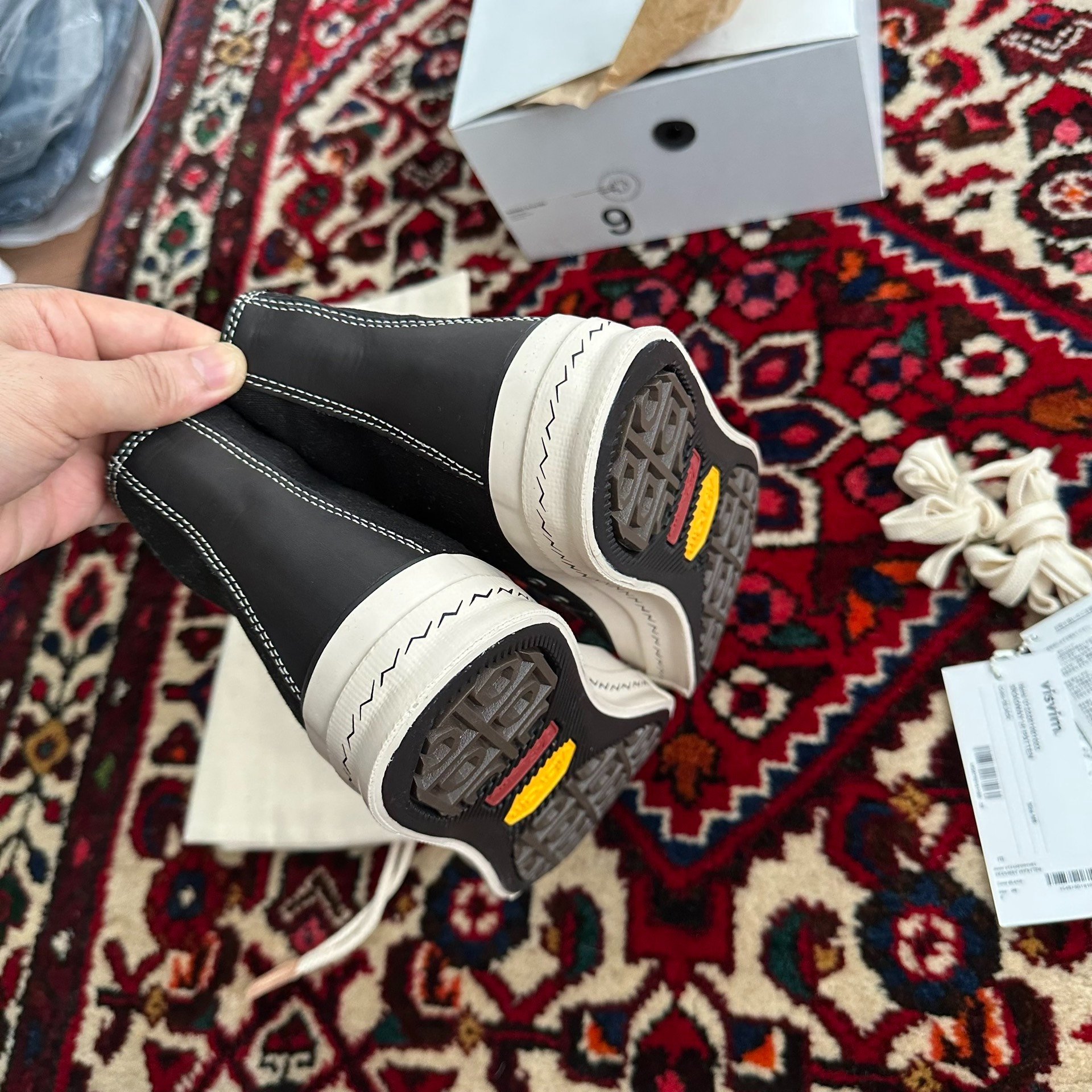 VISVIM 23AW SKAGWAY HI PATTEN Sneakers — label