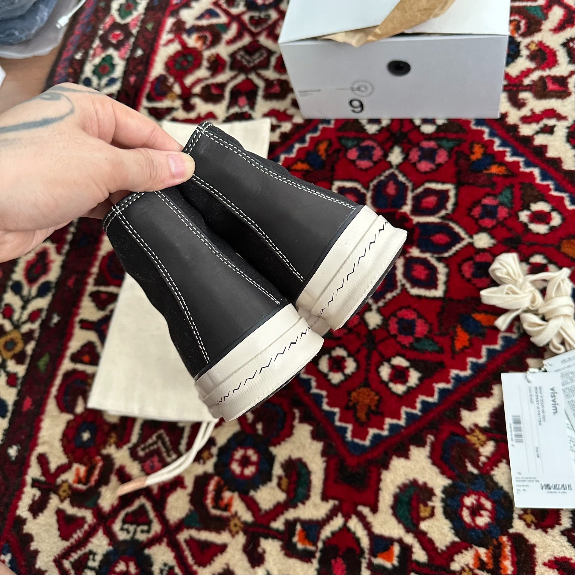 VISVIM 23AW SKAGWAY HI PATTEN Sneakers — back