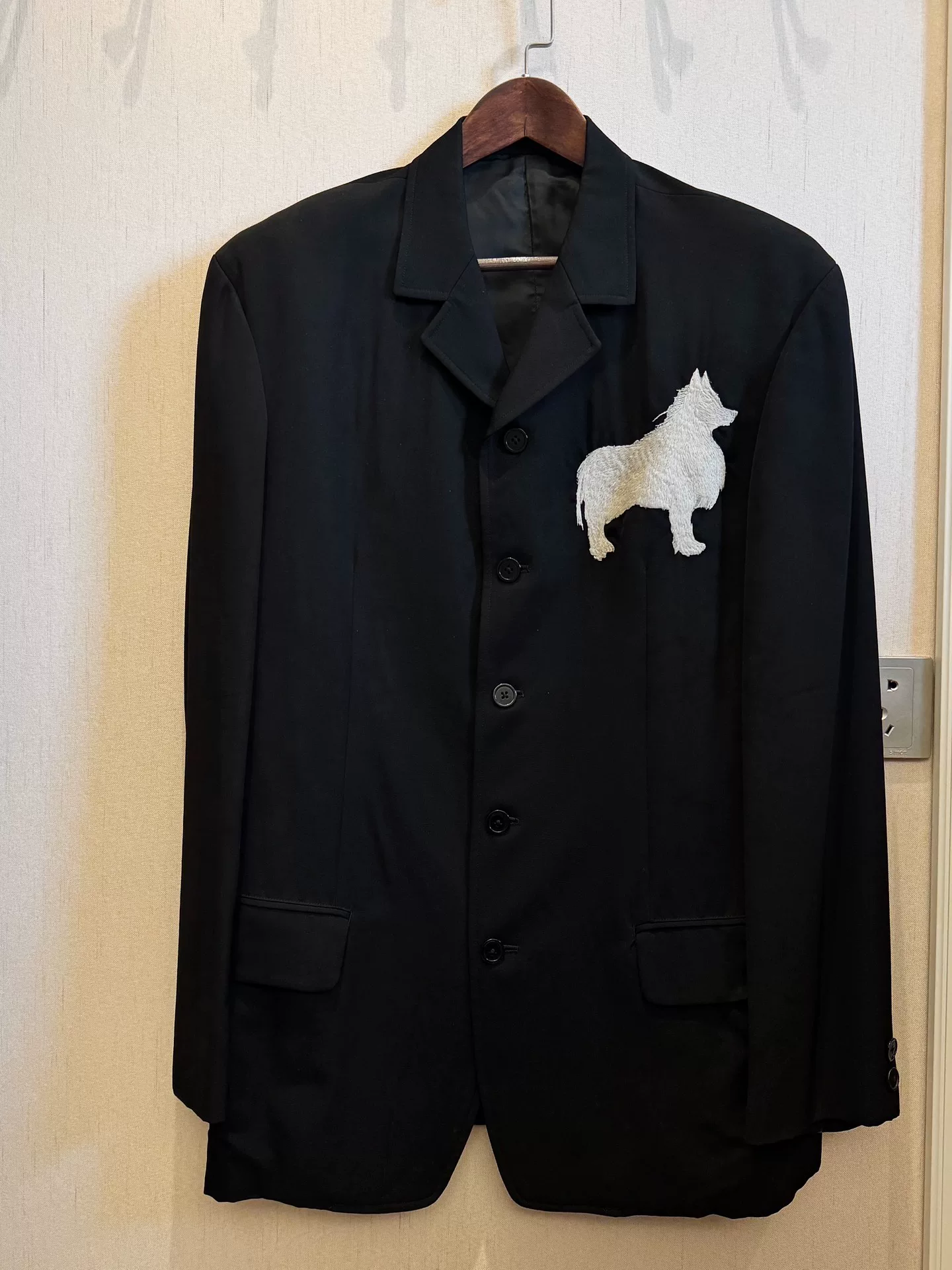 Yohji Yamamoto 90aw Embroidered Jacket