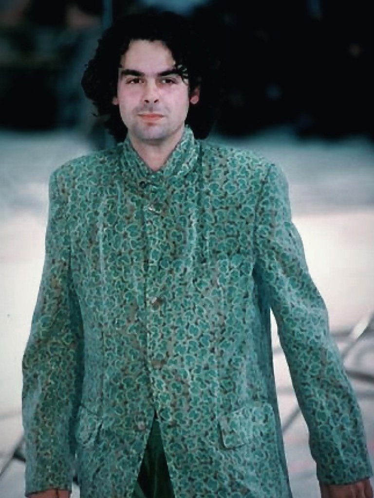 Yohji Yamamoto 99SS Green Pop Art Suit — back