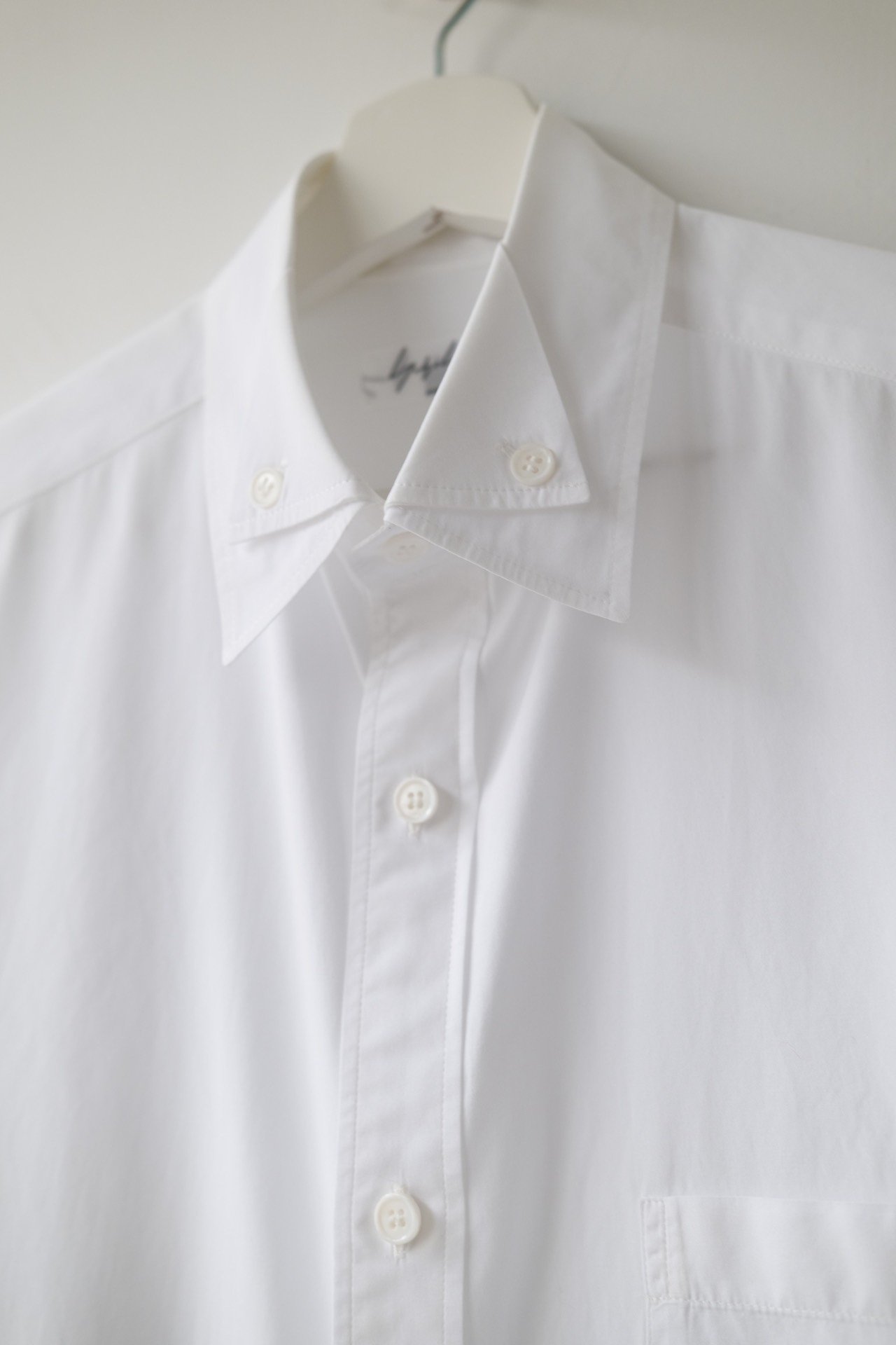 Yohji Yamamoto 14AW Asymmetric Collar Shirt — back