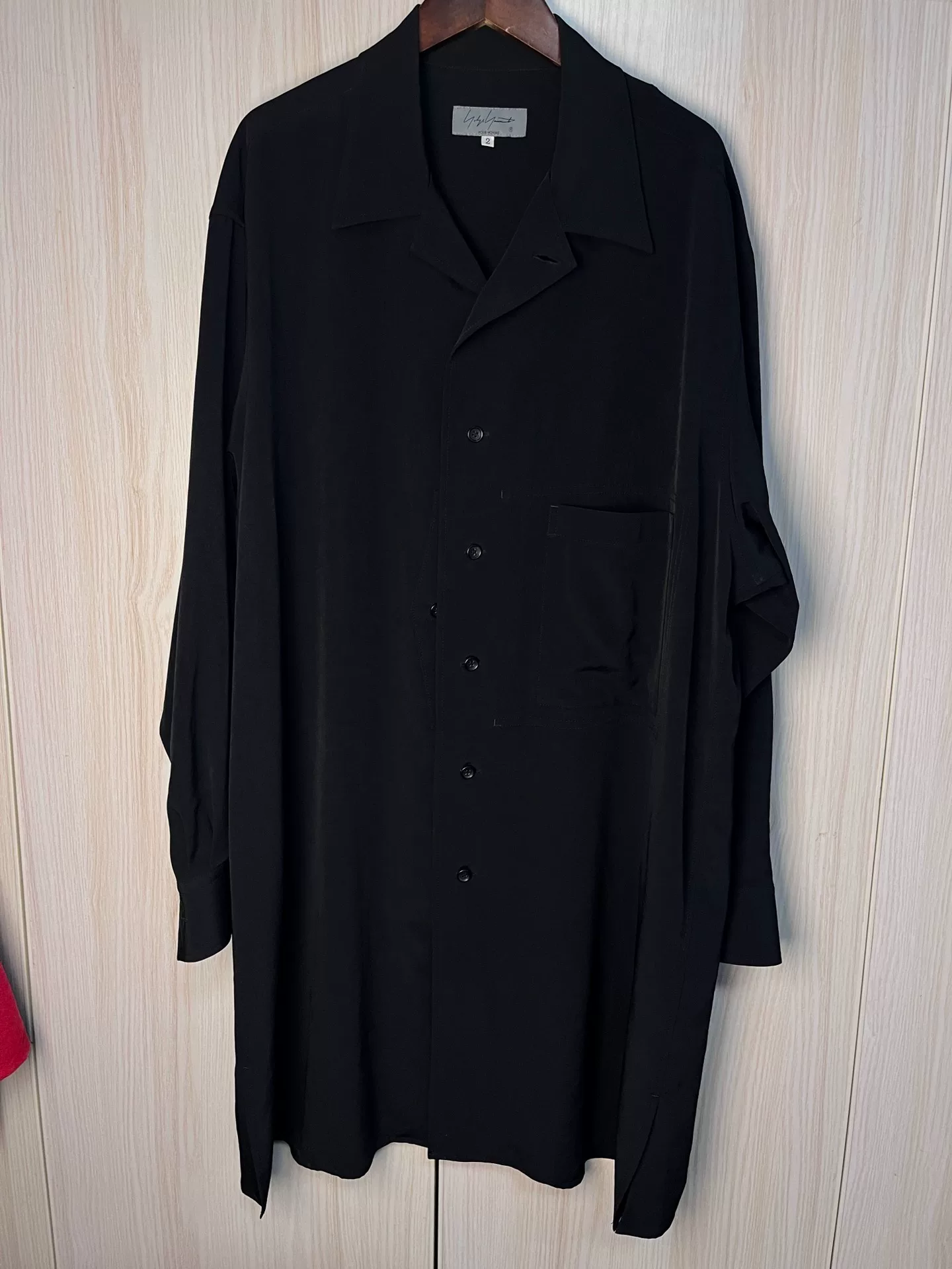 Yohji Yamamoto 23ss Triacetate Shirt — detail