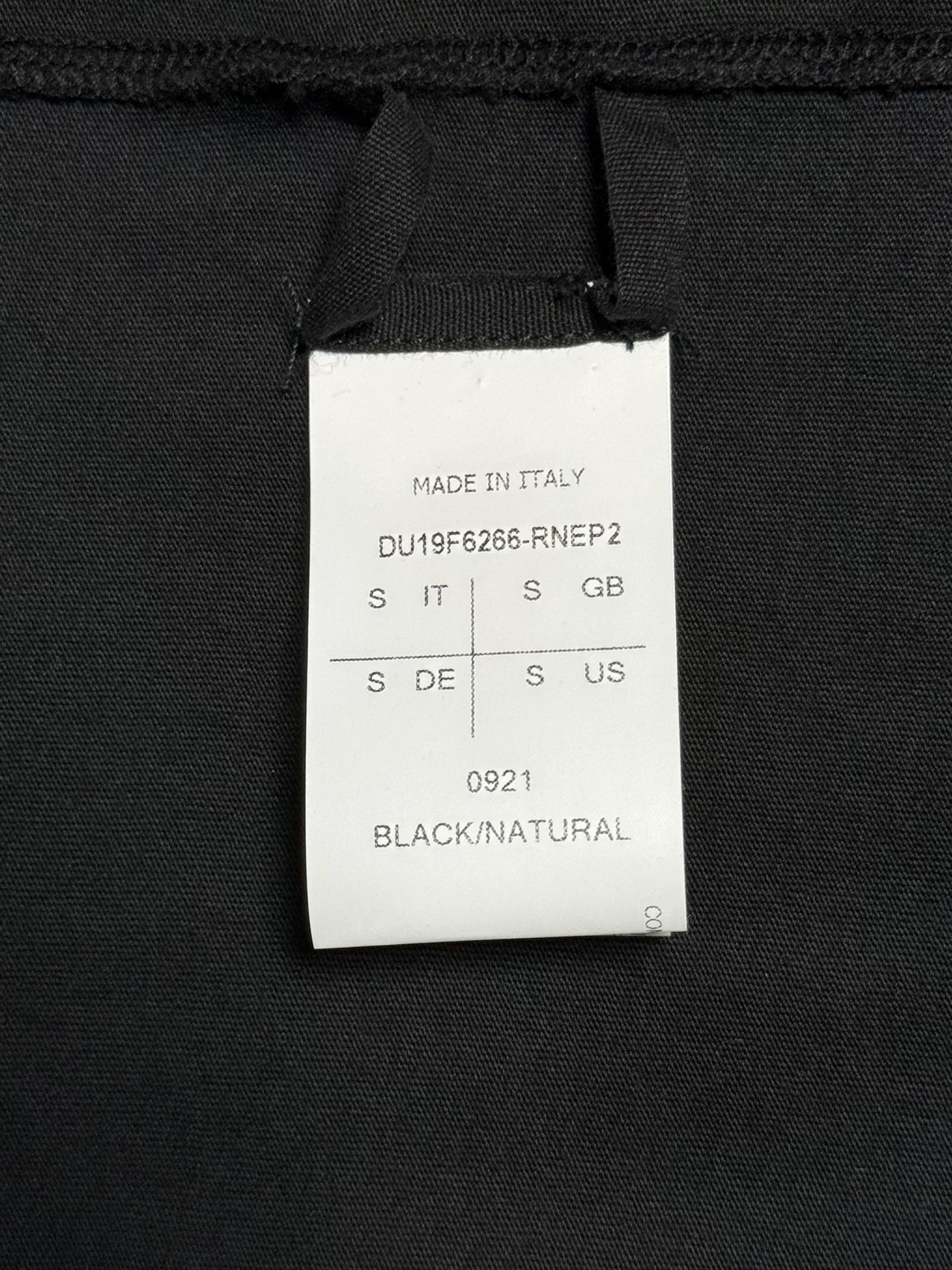 Rick Owens Black High-Neck Graphic T-Shirt — detail