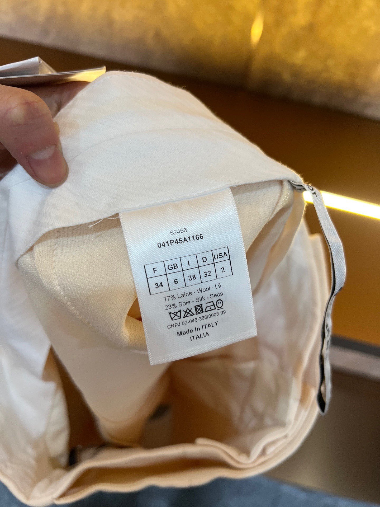Dior White Women's Skirt — back